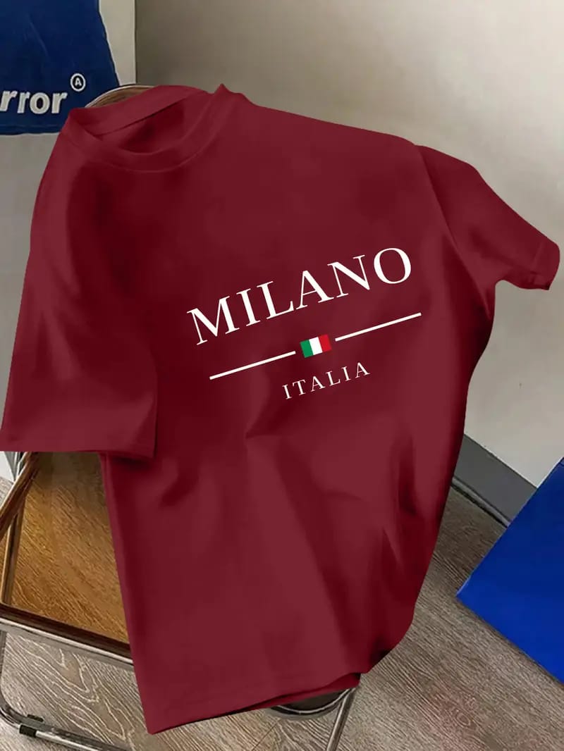 Drop Shoulder Tshirt with DTF Print_img_1