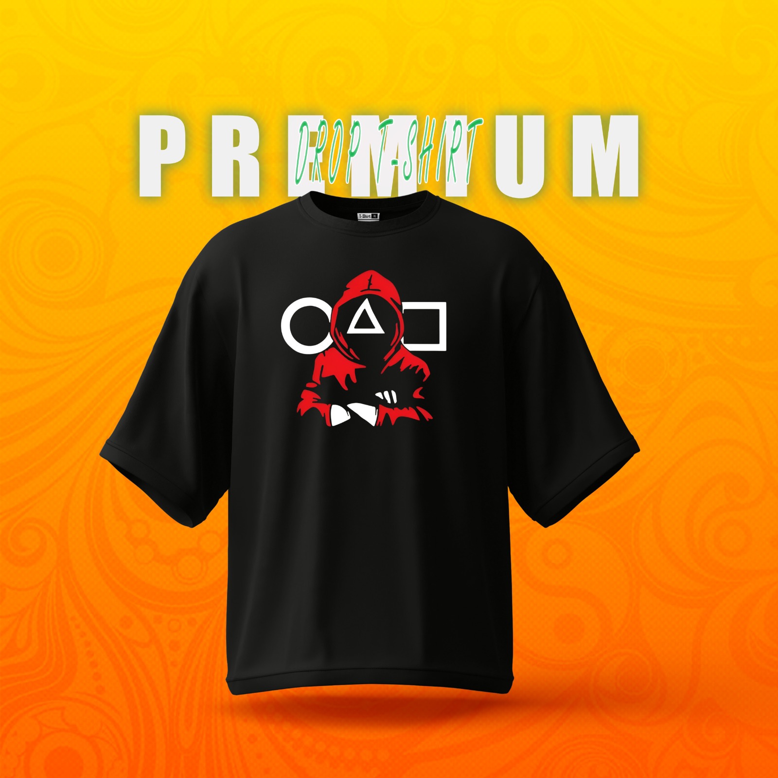 Premium Cotton Drop Shoulder Tshirt_img_1