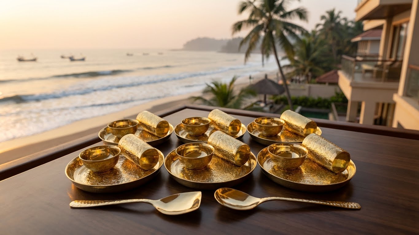 প্রিমিয়াম ডিজাইন প্লেট, বাটি, গ্লাস কম্বো সেট (৬ টি সেট)_img_0