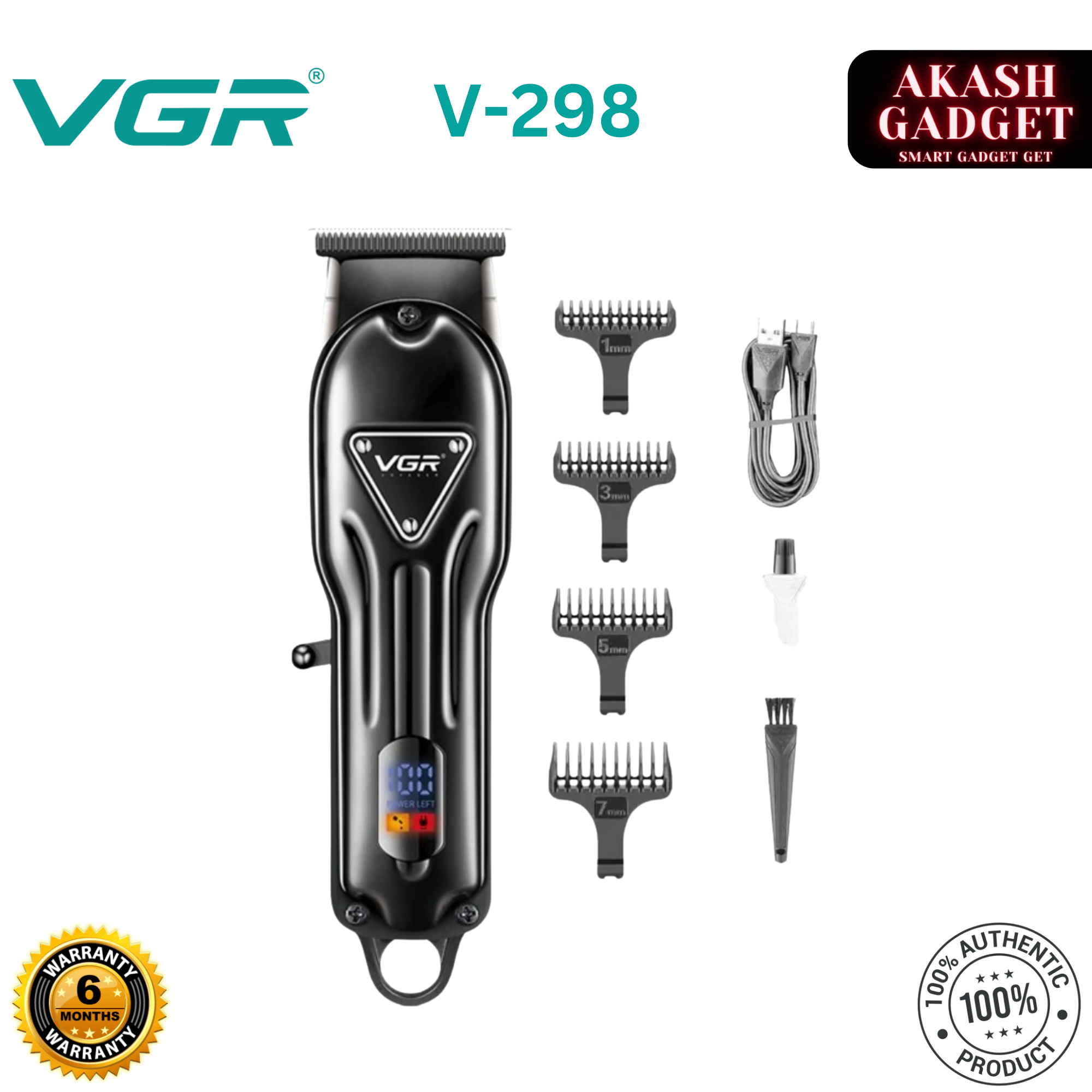 VGR V-298 Professional Hair Trimmer for Men