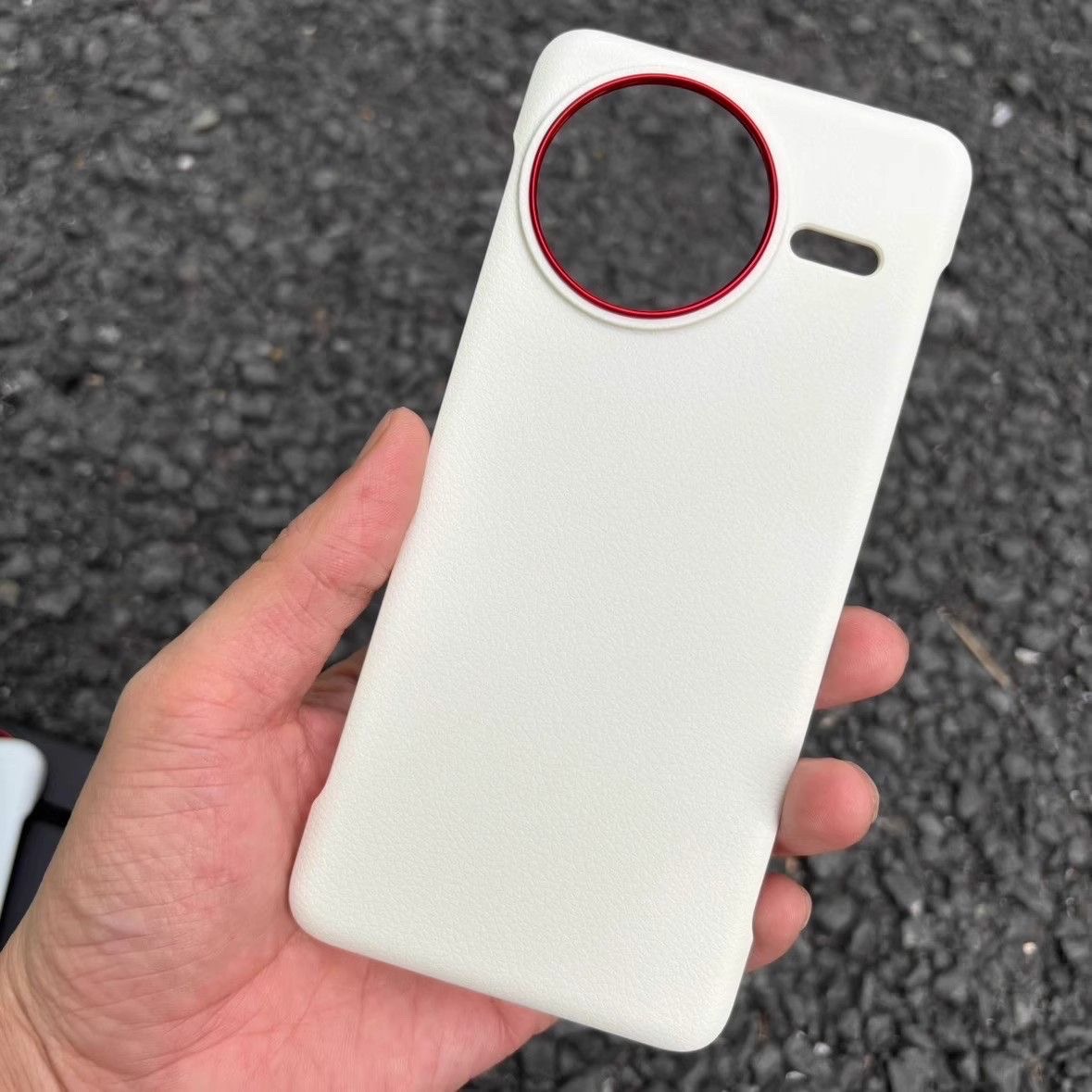 Redmi k80 Borderless Leather Drop-resistant PC Ultra-thin Hard Case / cover_img_2