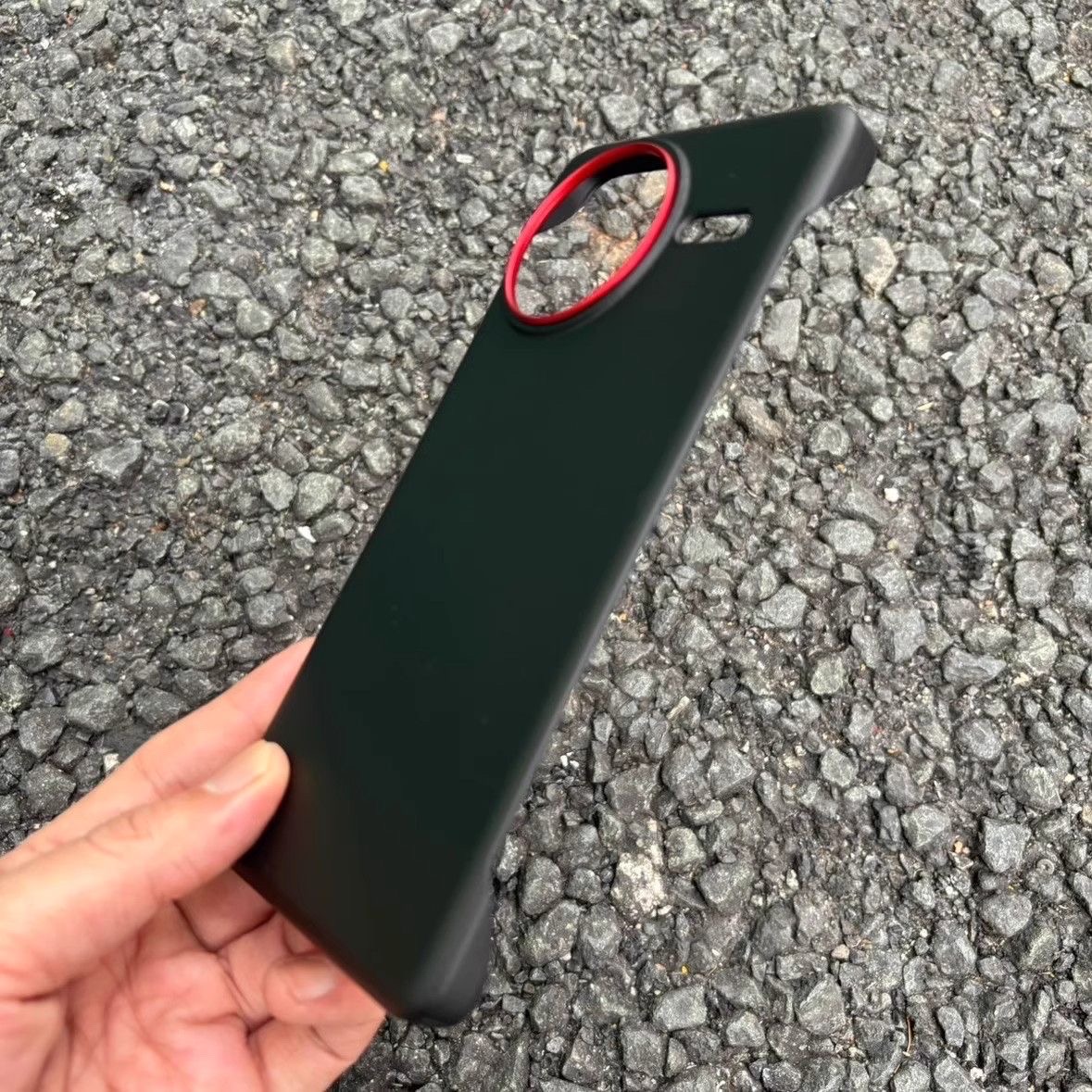 Redmi k80 Borderless Leather Drop-resistant PC Ultra-thin Hard Case / cover_img_3