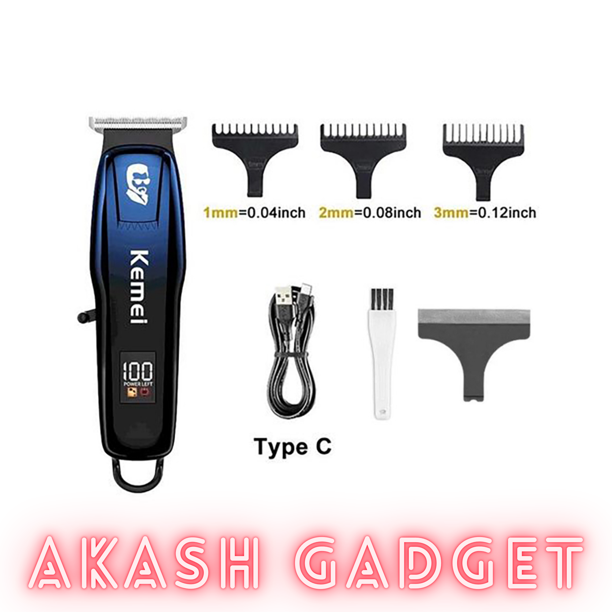 Kemei KM-J03 Cordless Hair Clipper And Trimmer For Men_img_6