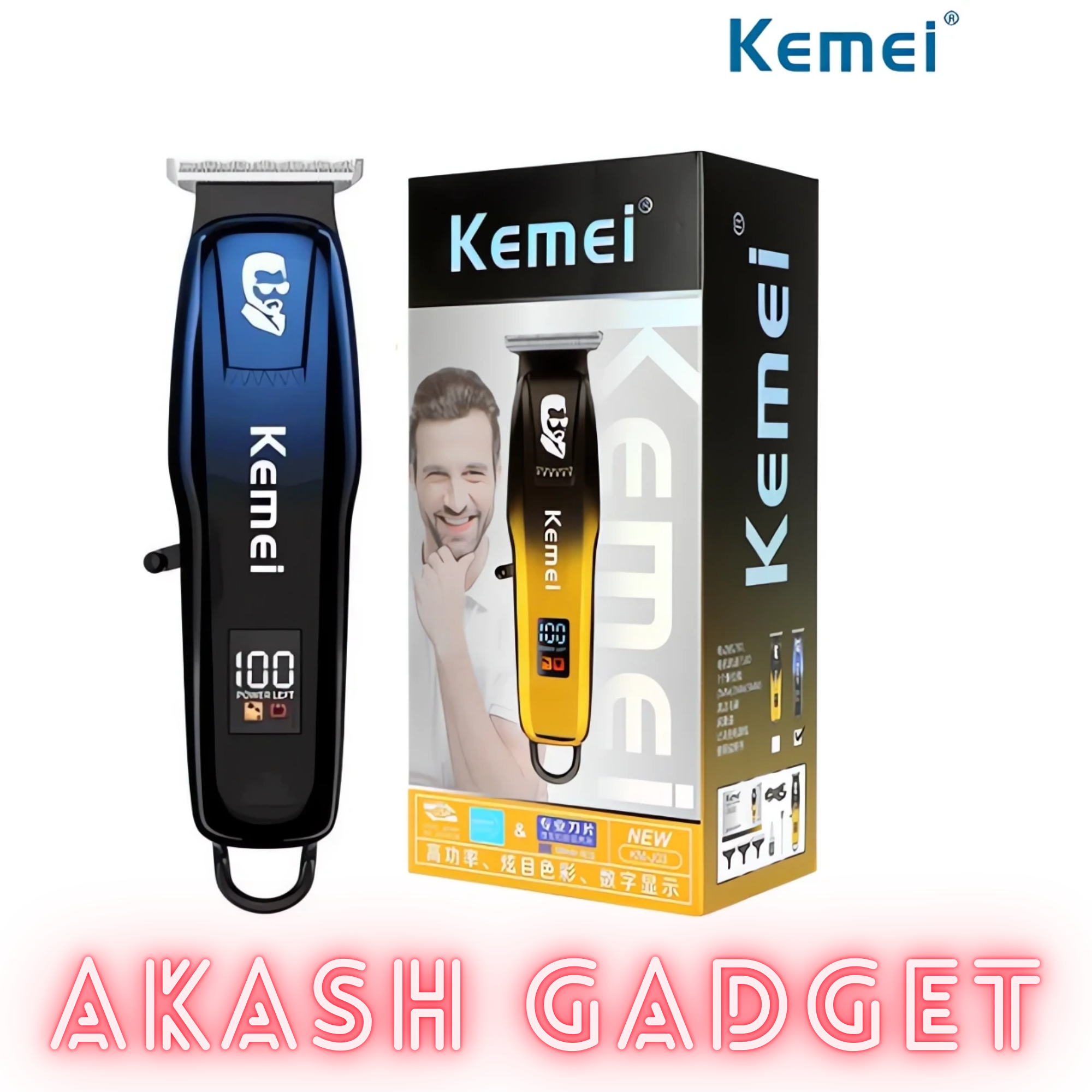 Kemei KM-J03 Cordless Hair Clipper And Trimmer For Men_img_10