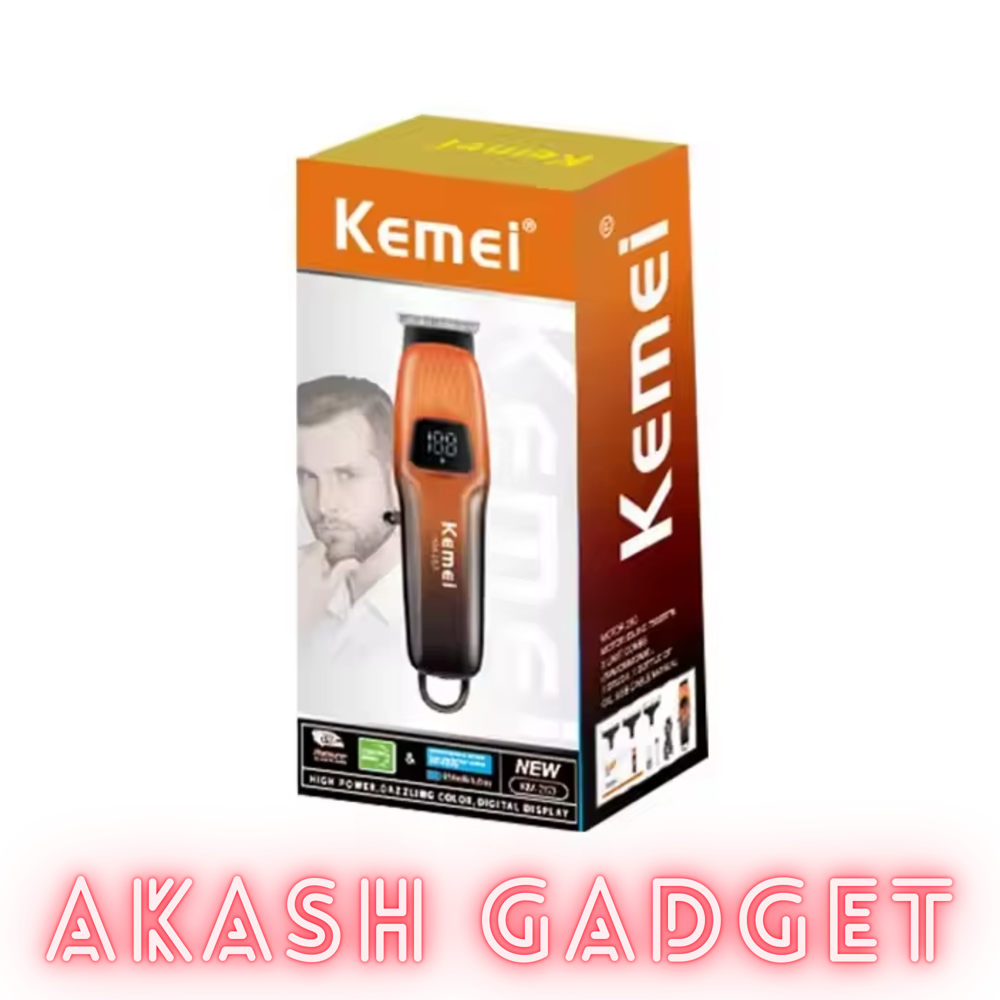 Kemei KM-263 Lightweight Professional Hair Clipper and Trimmer_img_6