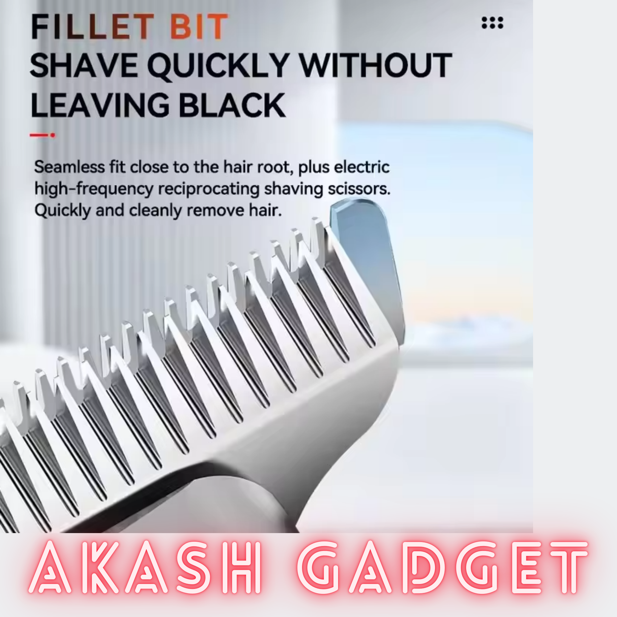 Kemei KM-263 Lightweight Professional Hair Clipper and Trimmer_img_7