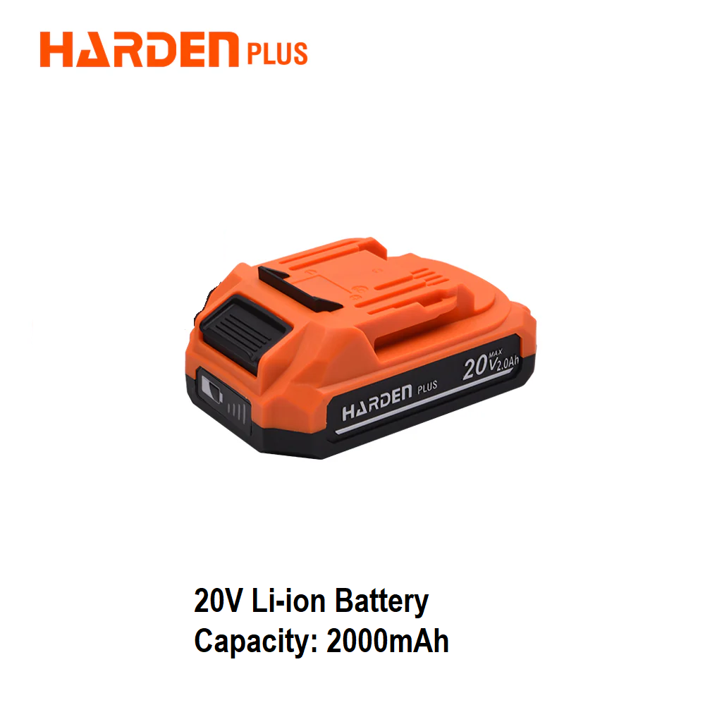 HARDEN 20 Volt Li-ion Battery Pcak, 2.0Ah, Used for Harden 20V cordless power tools; Model: 756922