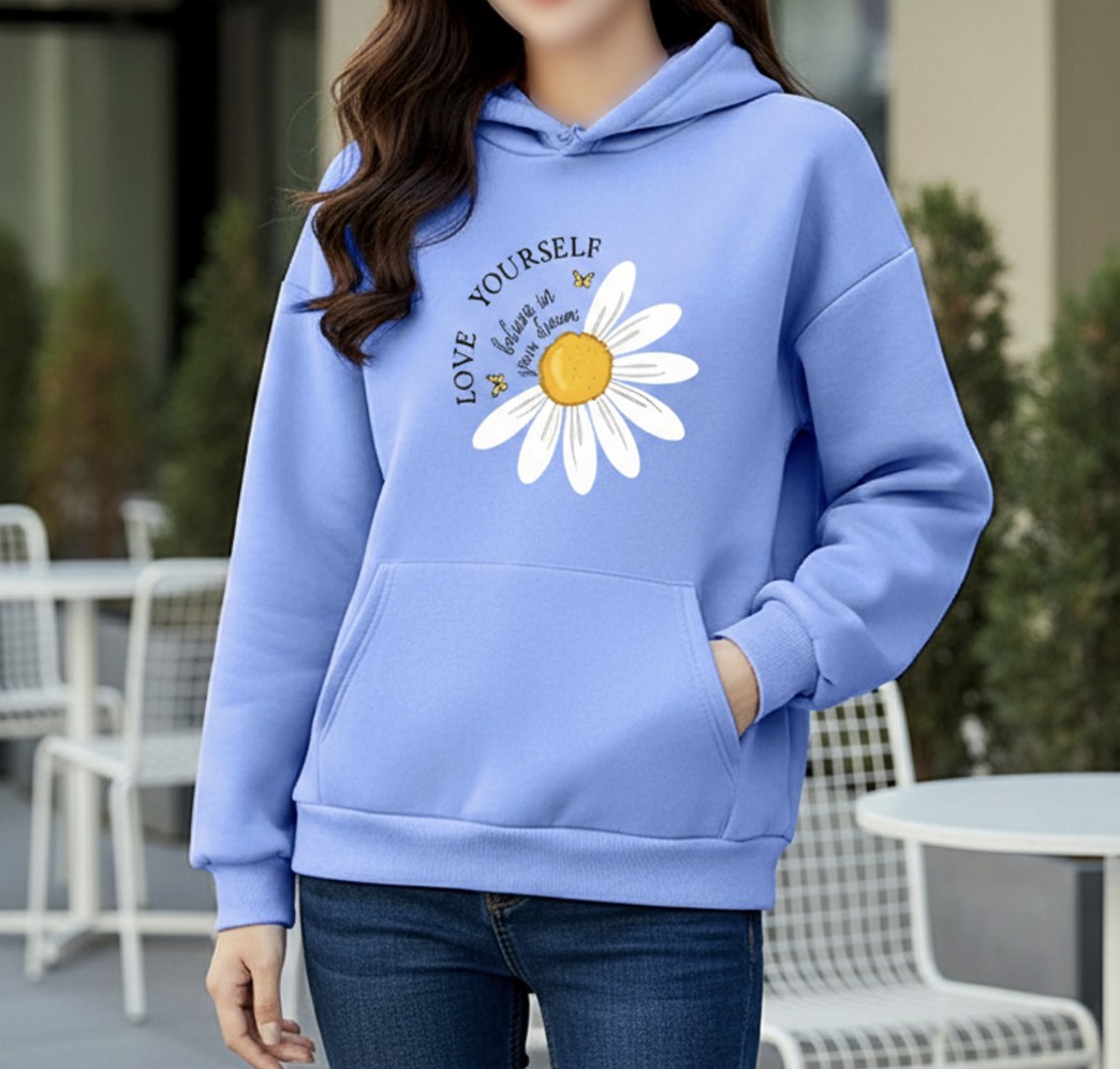Premium Comfortable Printed Ladies Winter Hoodie_img_0