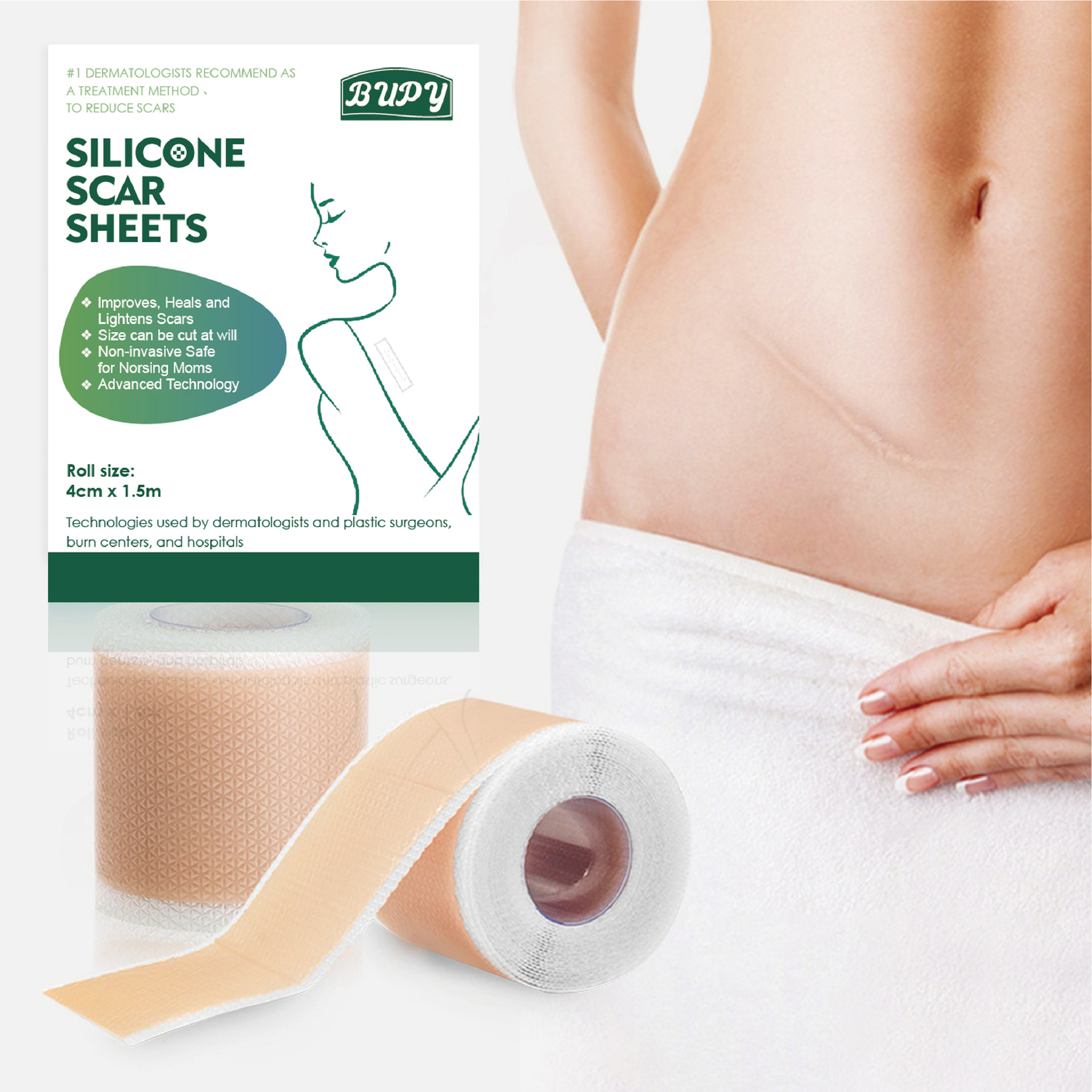 Silicone Gel Scar Patch Roll – Adjustable, Effective Scar Treatment