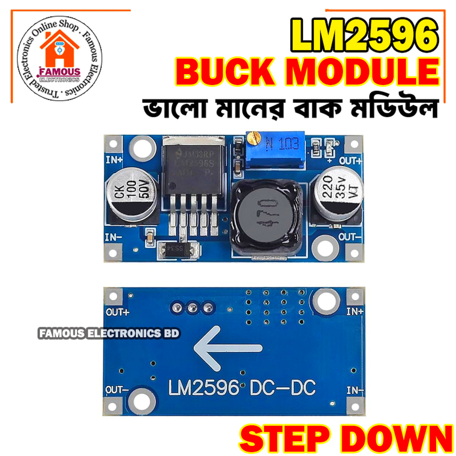 LM2596 DC-DC Buck Converter Step-Down Power Supply Module-1PCS_img_1