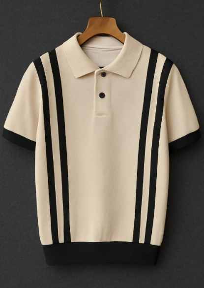Classic Striped Polo