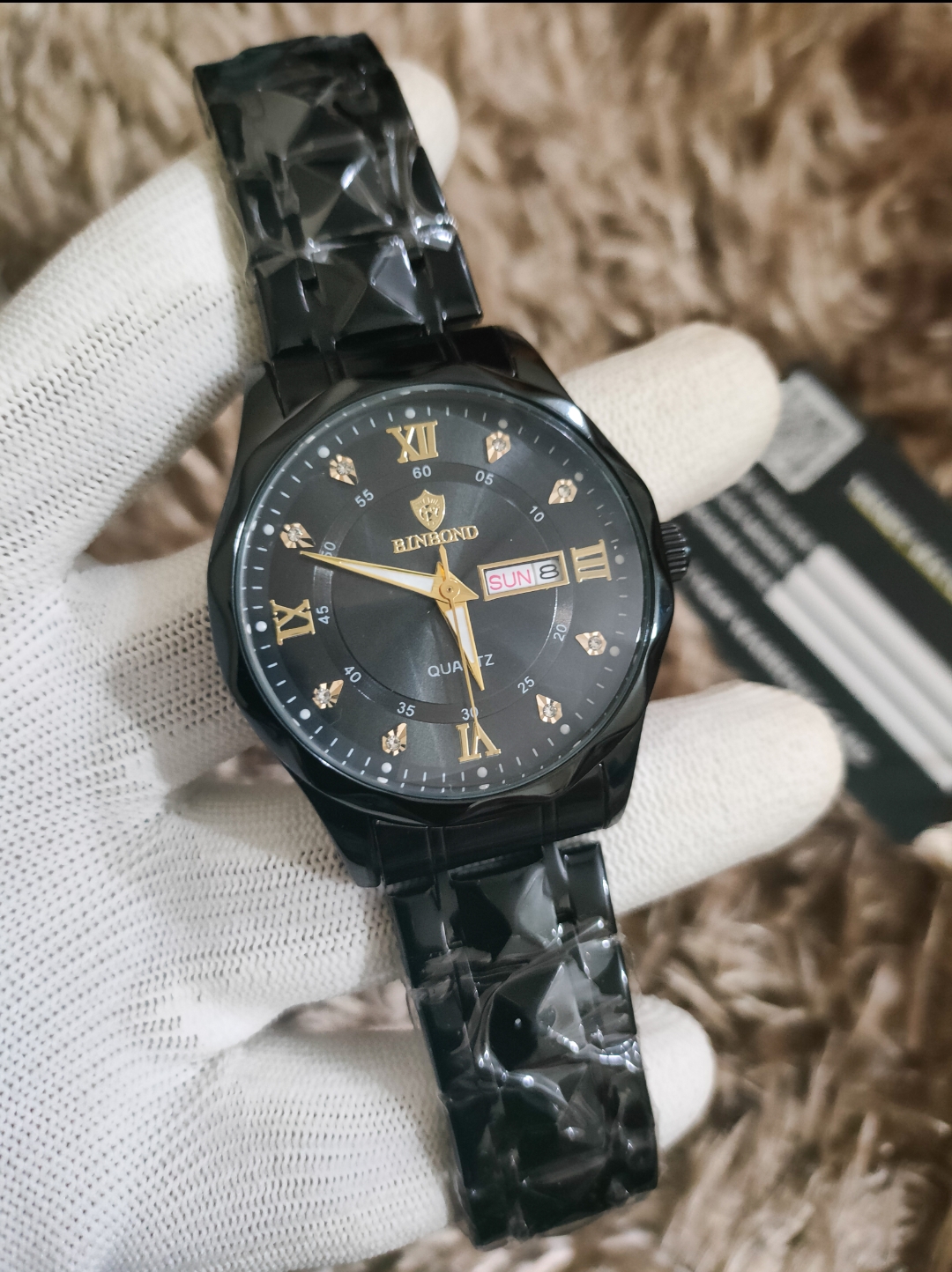 Binbond Diamond cut Full Black_img_0