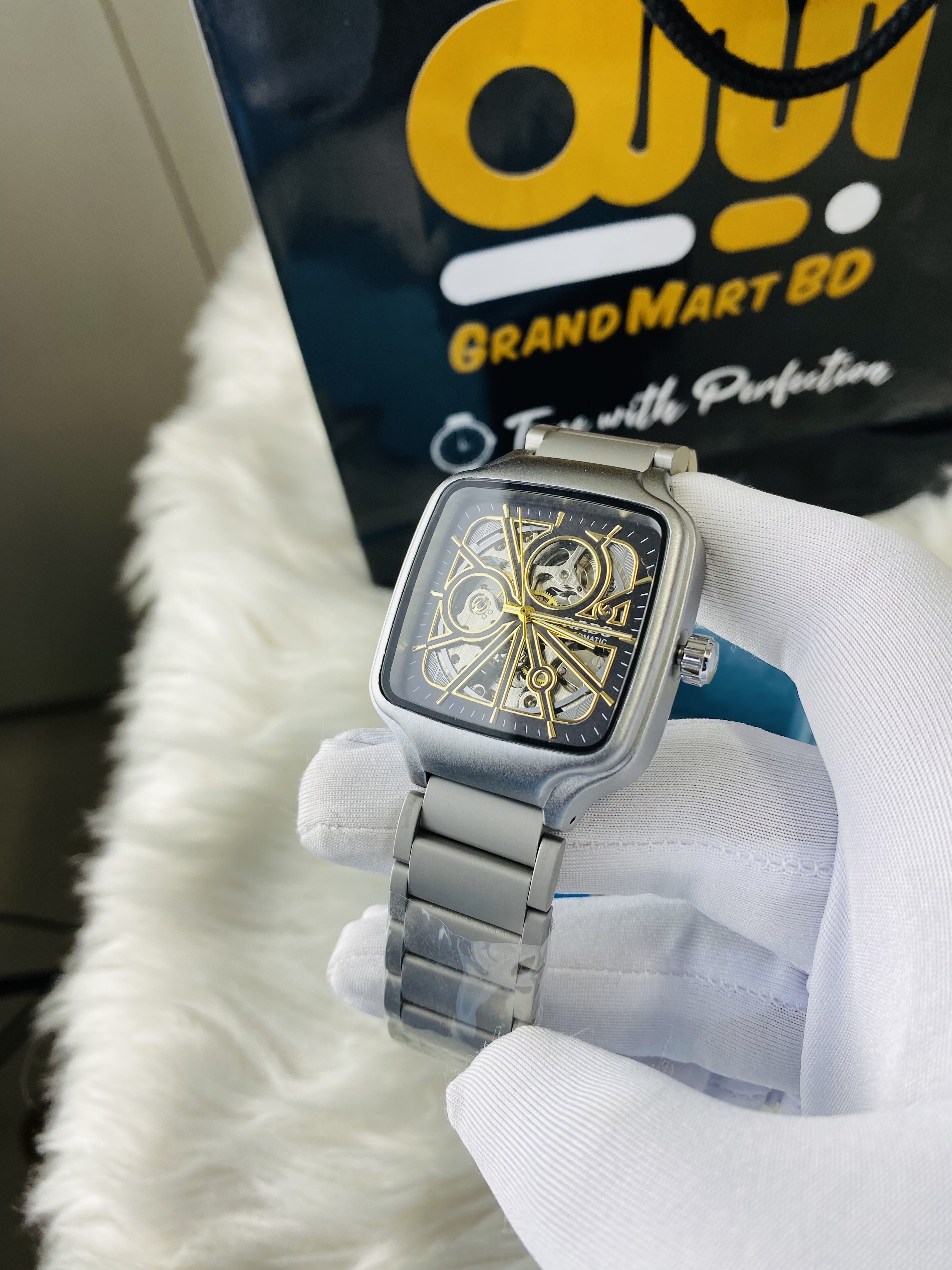 Rado Squre ||Silver Chain || AA