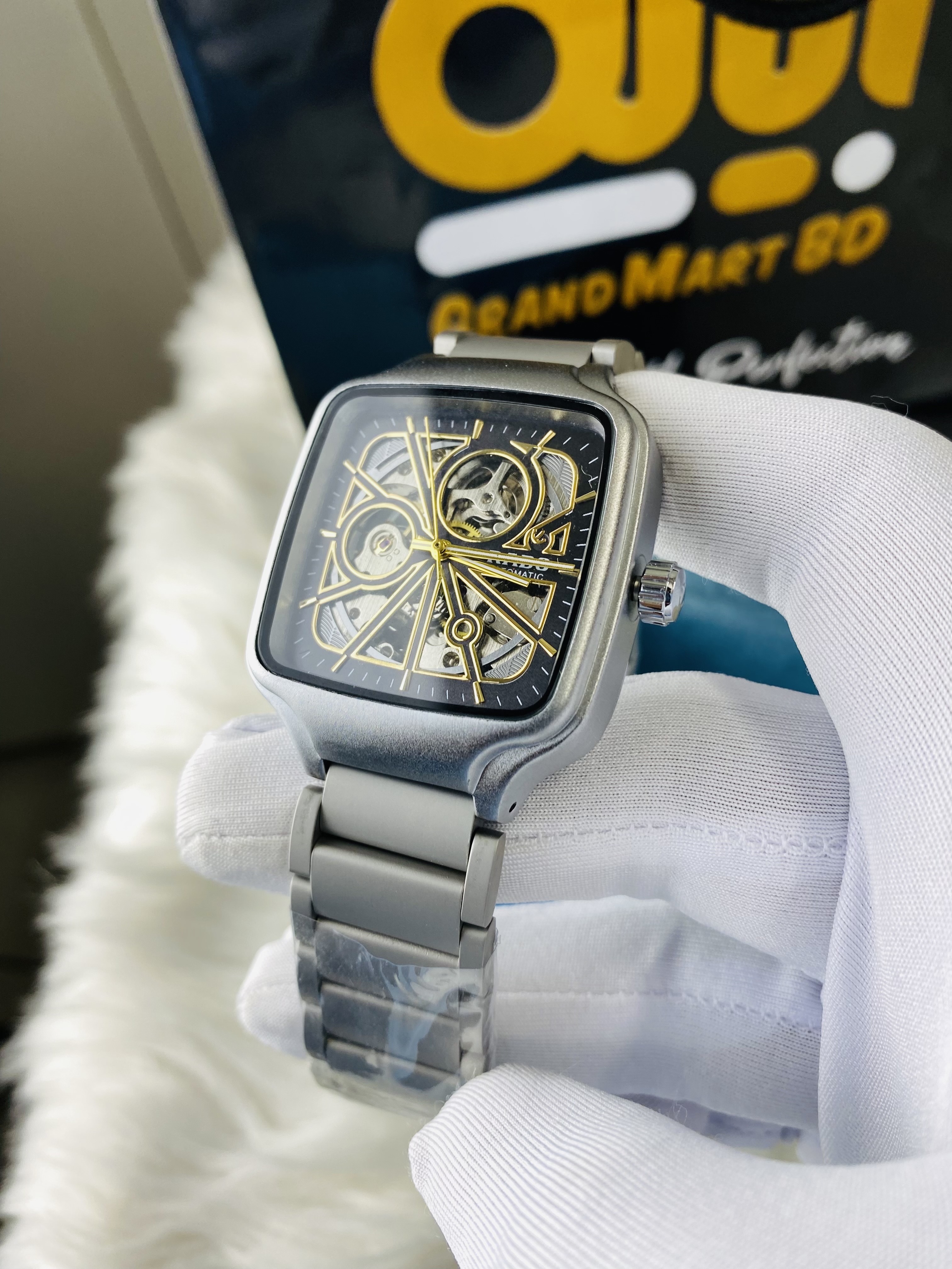 Rado Squre ||Silver Chain || AA_img_1