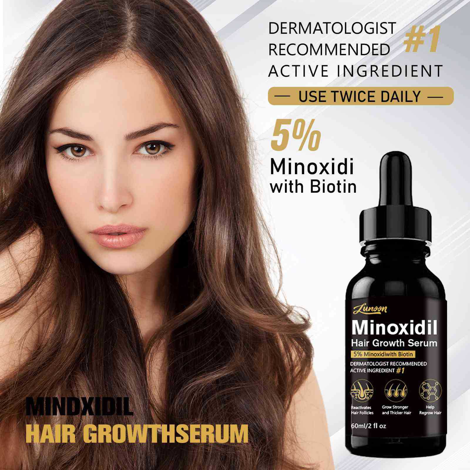 LUNOON Minoxidil 5% for Men Hair, Minoxidil Hair Growth Serum_img_4