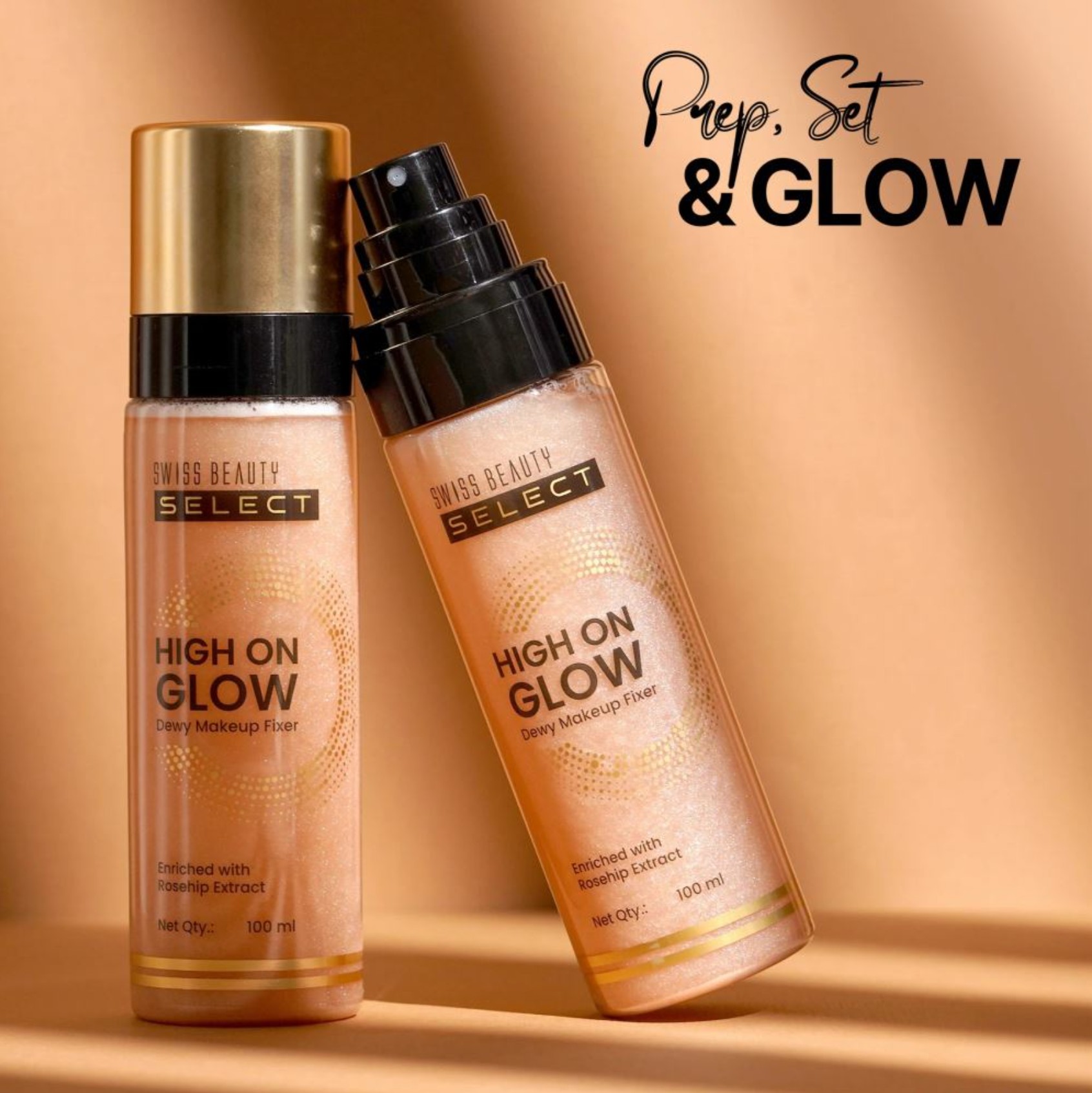 Swiss beauty glow and fix spray