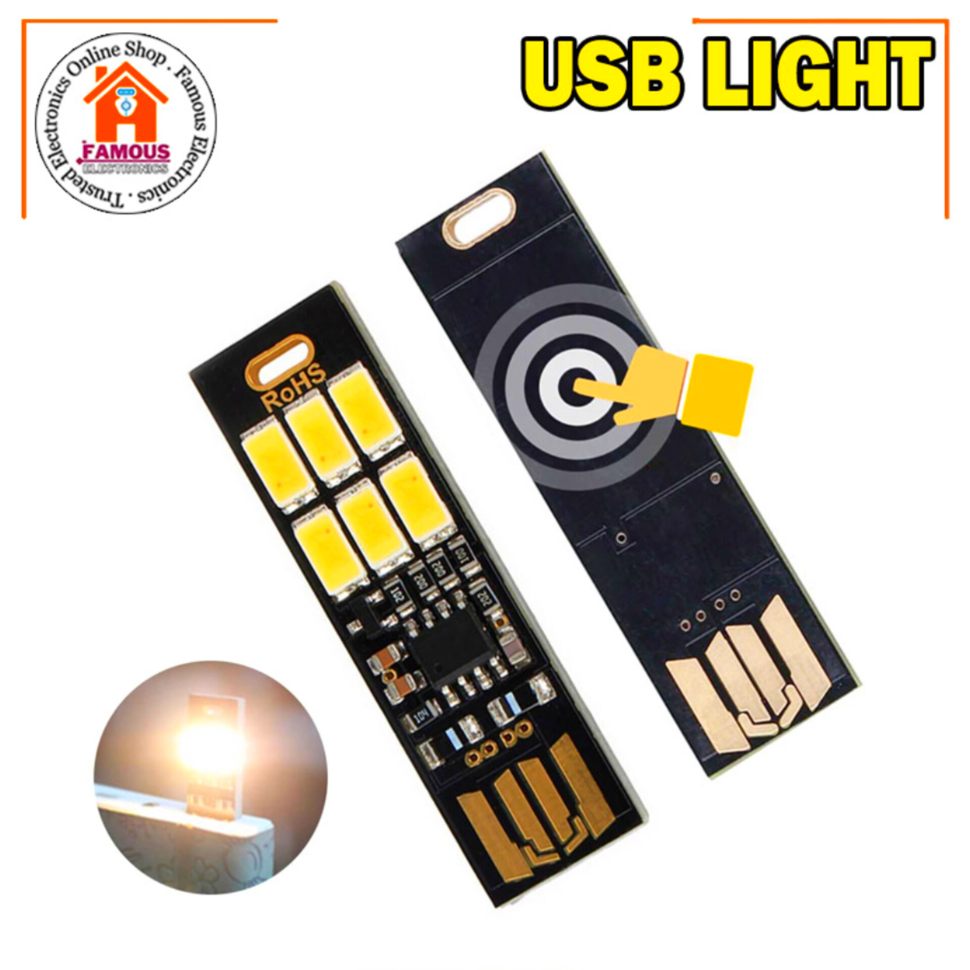 Portable Mini 5730 USB 6LED SMD Light 5V Touch Sensor Dimmable Night Light for Power Bank Computer Laptop Reading Table Lamp_img_4