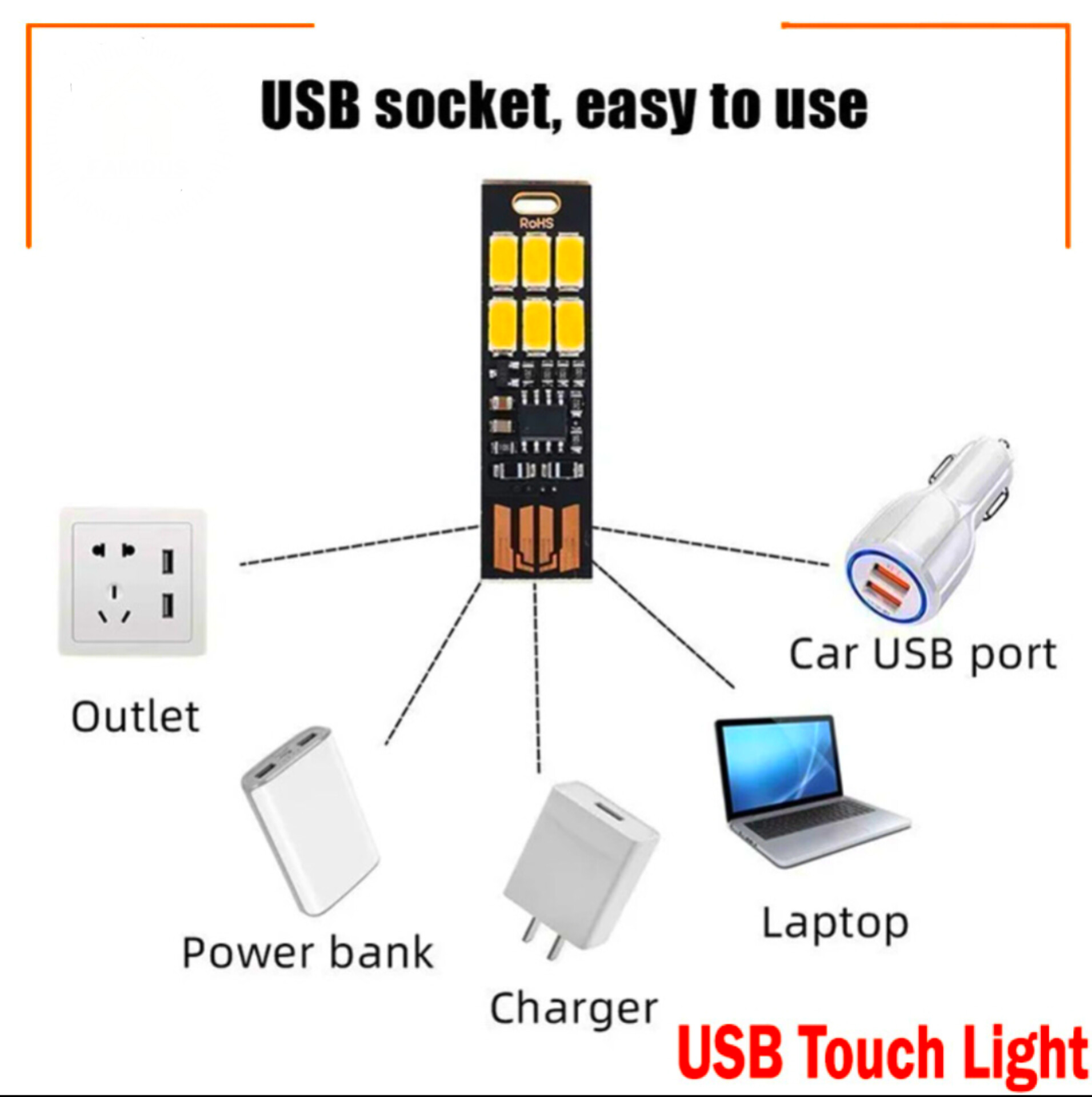 Portable Mini 5730 USB 6LED SMD Light 5V Touch Sensor Dimmable Night Light for Power Bank Computer Laptop Reading Table Lamp_img_1