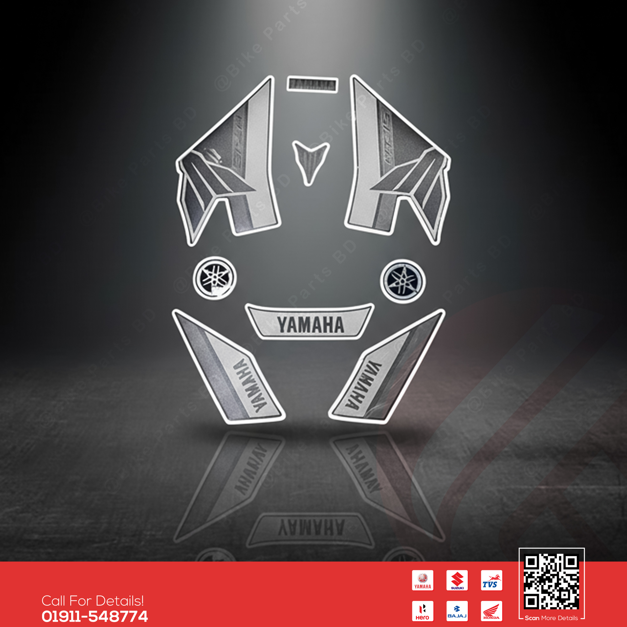 Full Set Sticker for Yamaha MT 15 V2 (Black Colour) bike._img_0