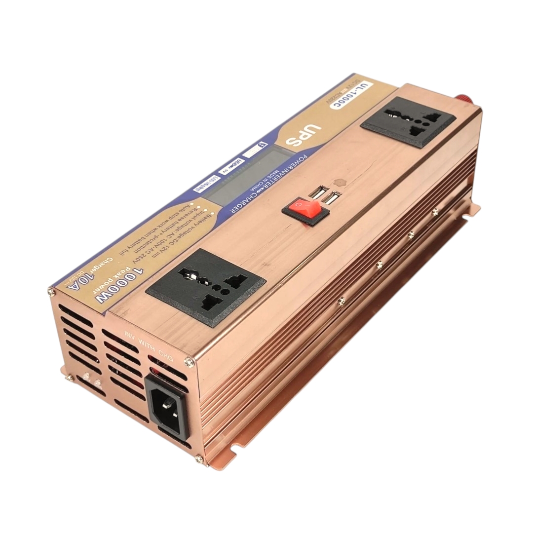 UL-1000C 12V 1000W DC to AC UPS Power Inverter with Built-in Charger and USB Output_img_2