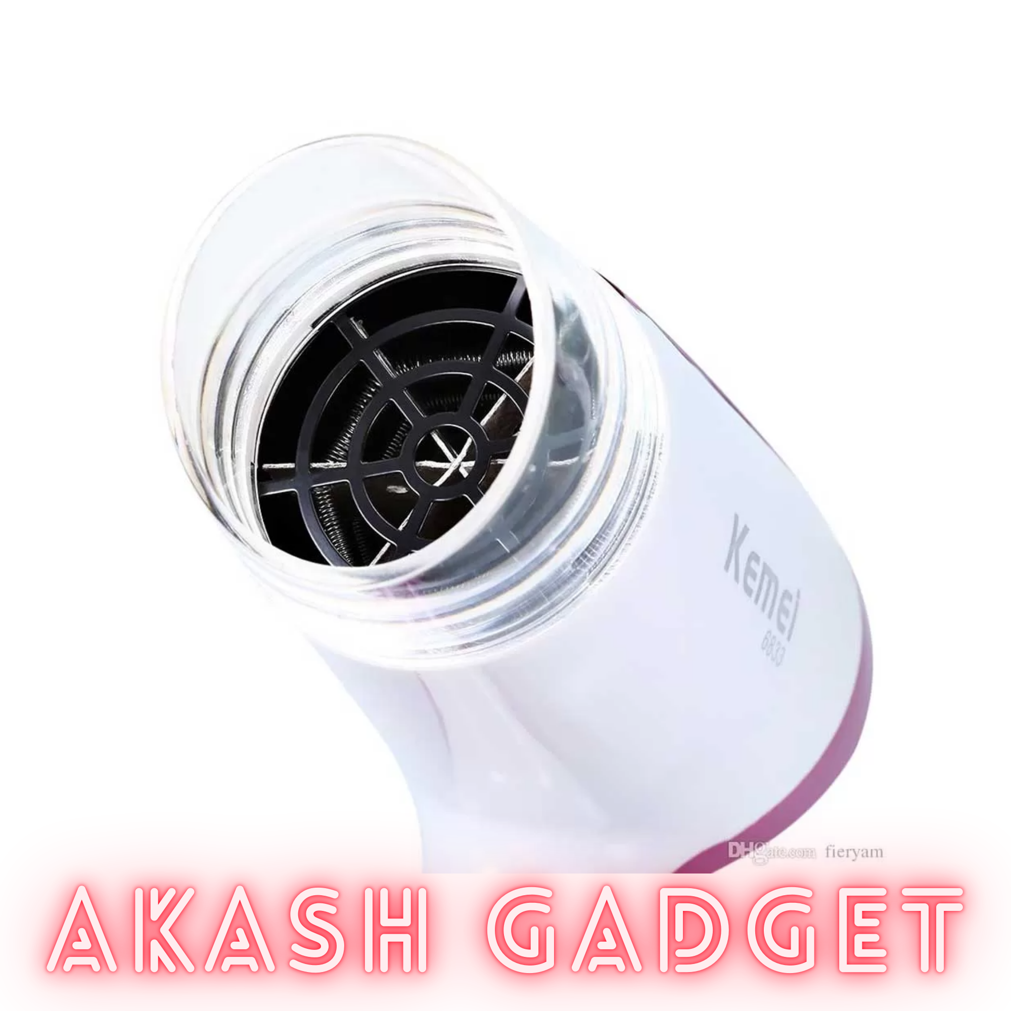 Kemey KM-6833 Hot And Normal Air Foldable Hair Dryer | 1600W Powerful Motor_img_5