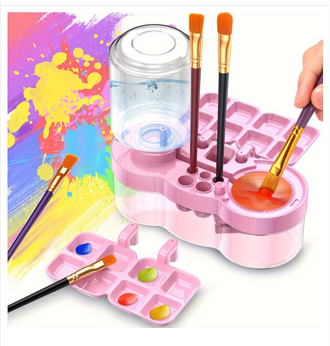 High performance Brush cleaner with color palette [pink]_img_0