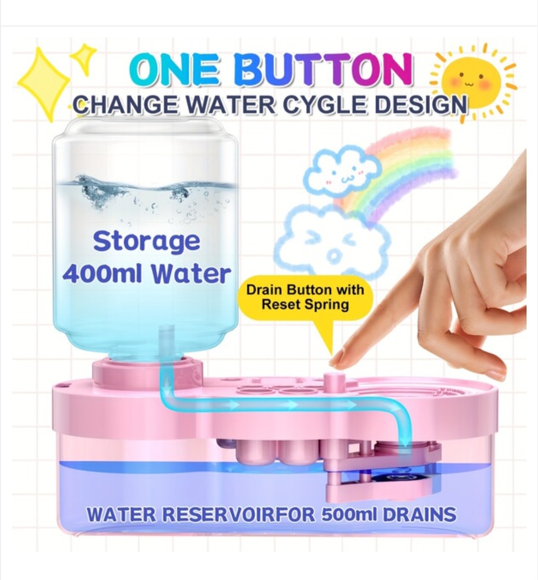 High performance Brush cleaner with color palette [pink]_img_3