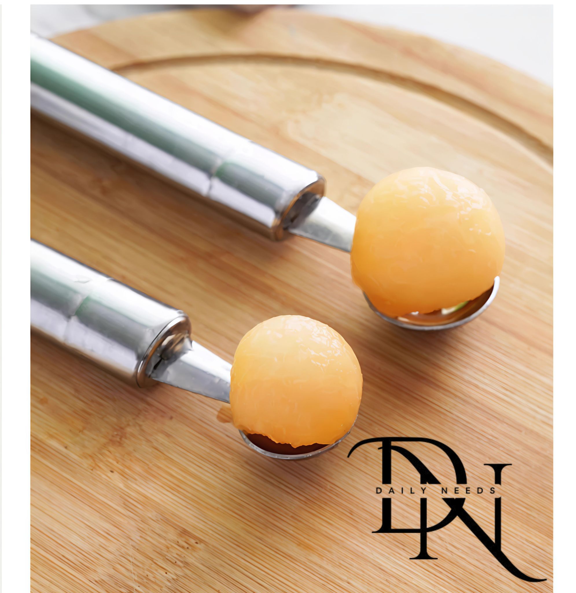 Stainless Steel Fruit Platter Digging Tool – Fruit Ball Carving Artifact, Watermelon Cutter, Meat & Naan Digging Spoon_img_3