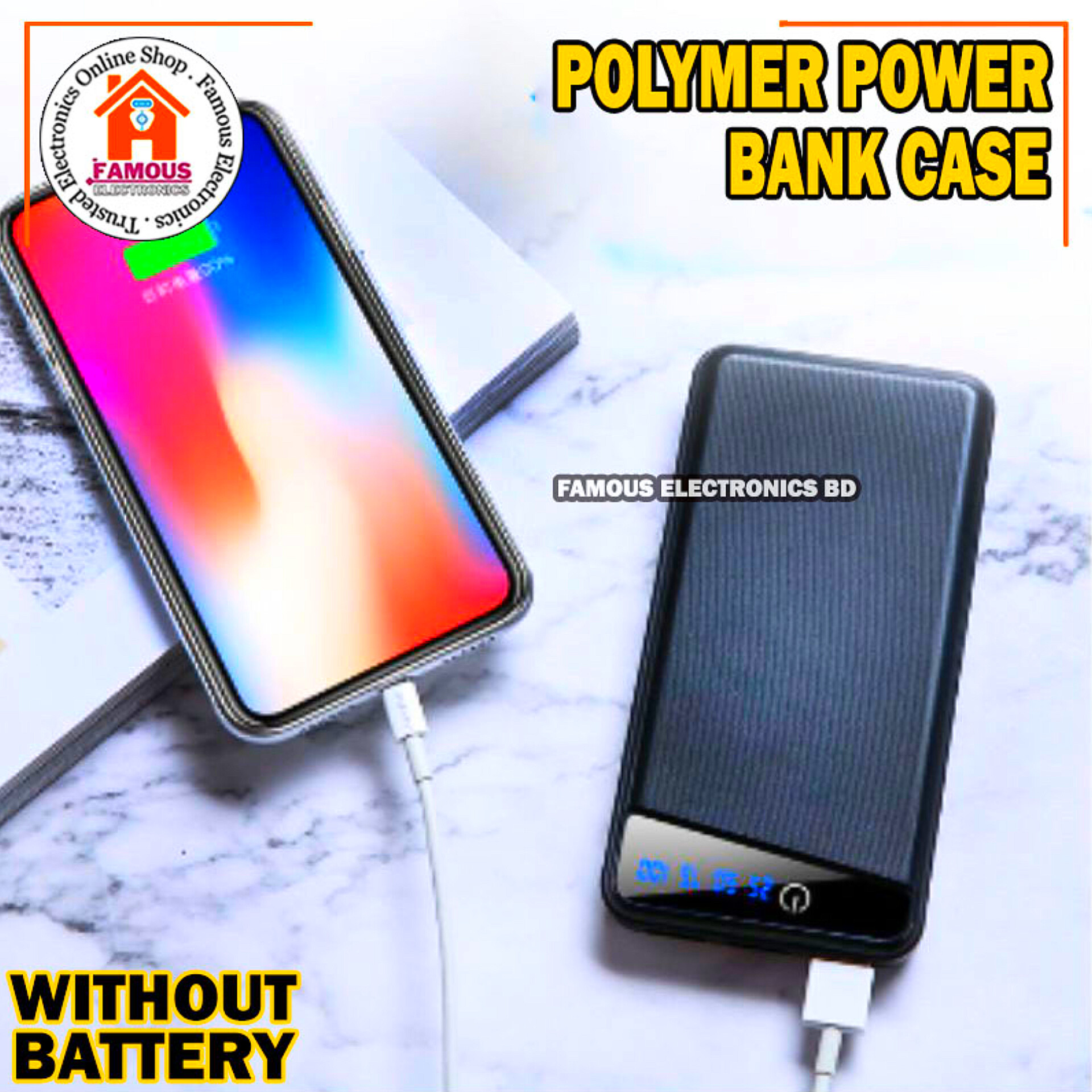 Polymer Mobile Power Supply set 10000 mAh Power Bank Case (Without Battery)_img_6