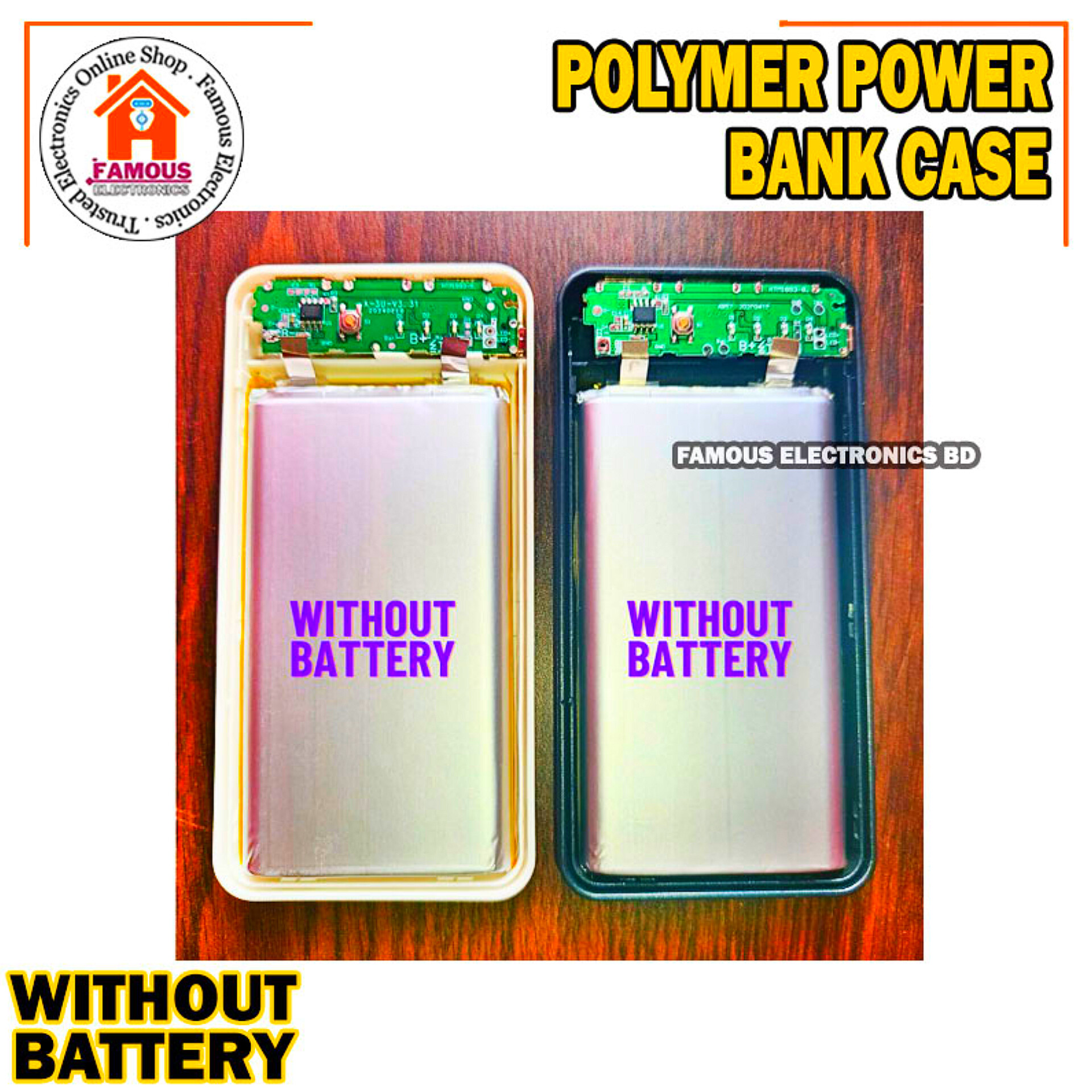 Polymer Mobile Power Supply set 10000 mAh Power Bank Case (Without Battery)_img_7