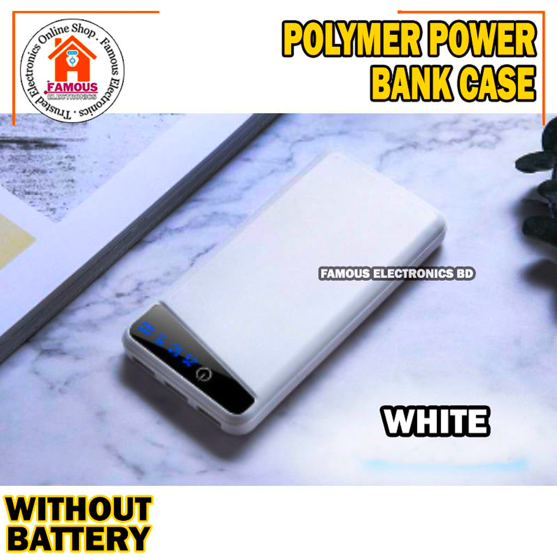 Polymer Mobile Power Supply set 10000 mAh Power Bank Case (Without Battery)