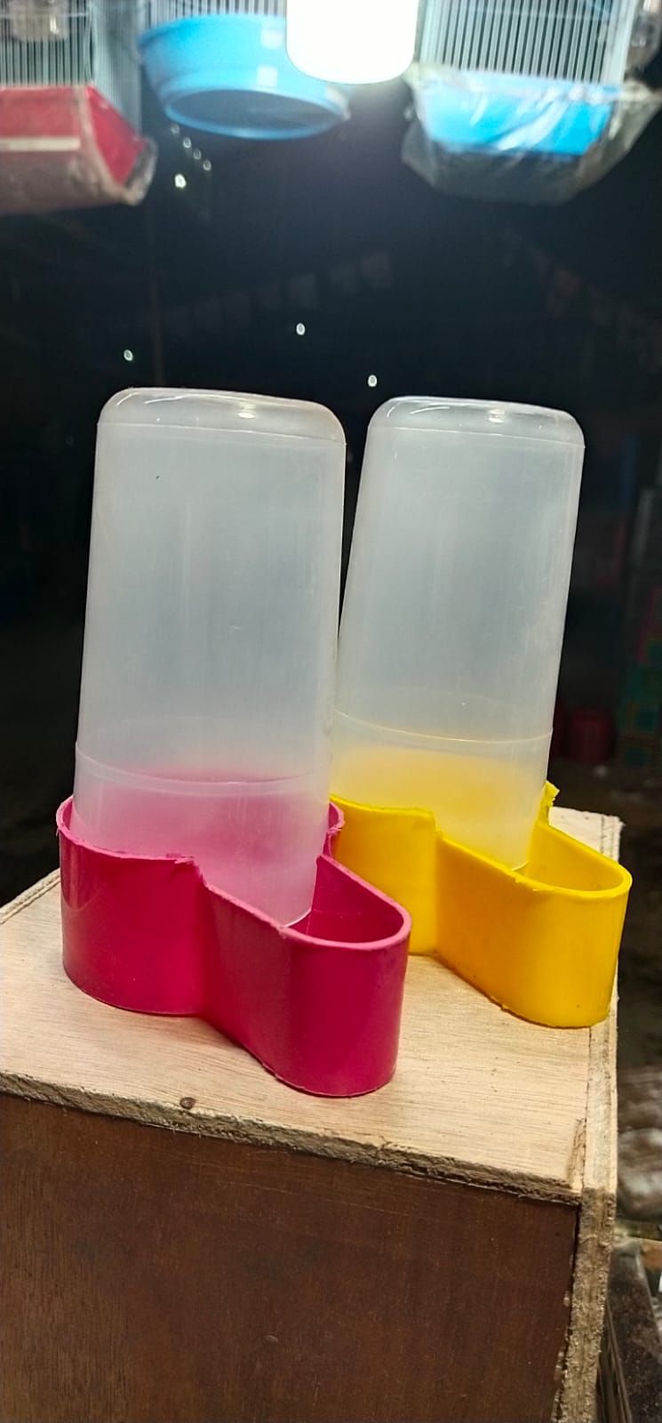 পাখির পানি খাবার গ্লাস