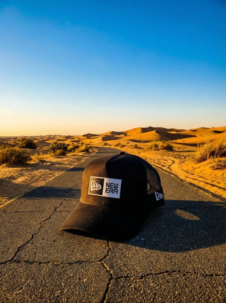 New Era Black Mesh Snapback Cap | Adjustable Back | Outdoor & Travel Style_img_12