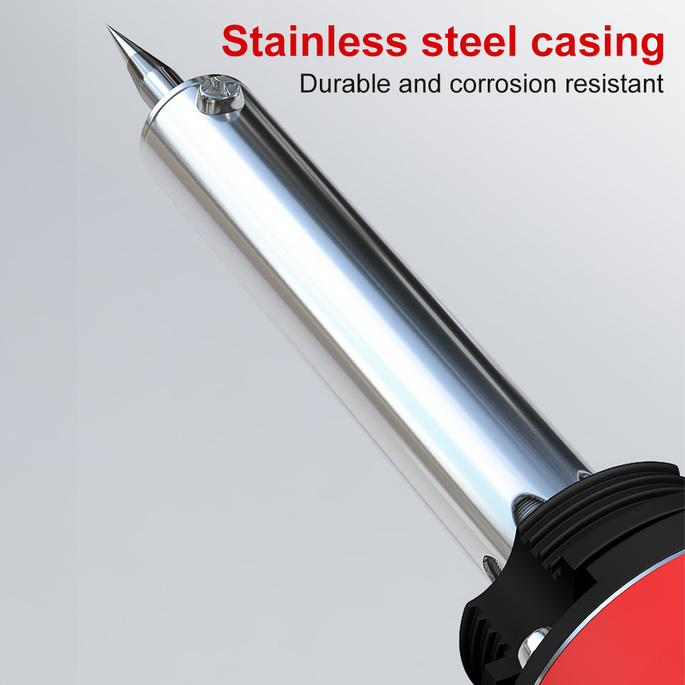 60 W Temperature Controlled Electric Soldering Iron – Red Handle, LED Indicator & Heat‑Resistant Grip_img_2