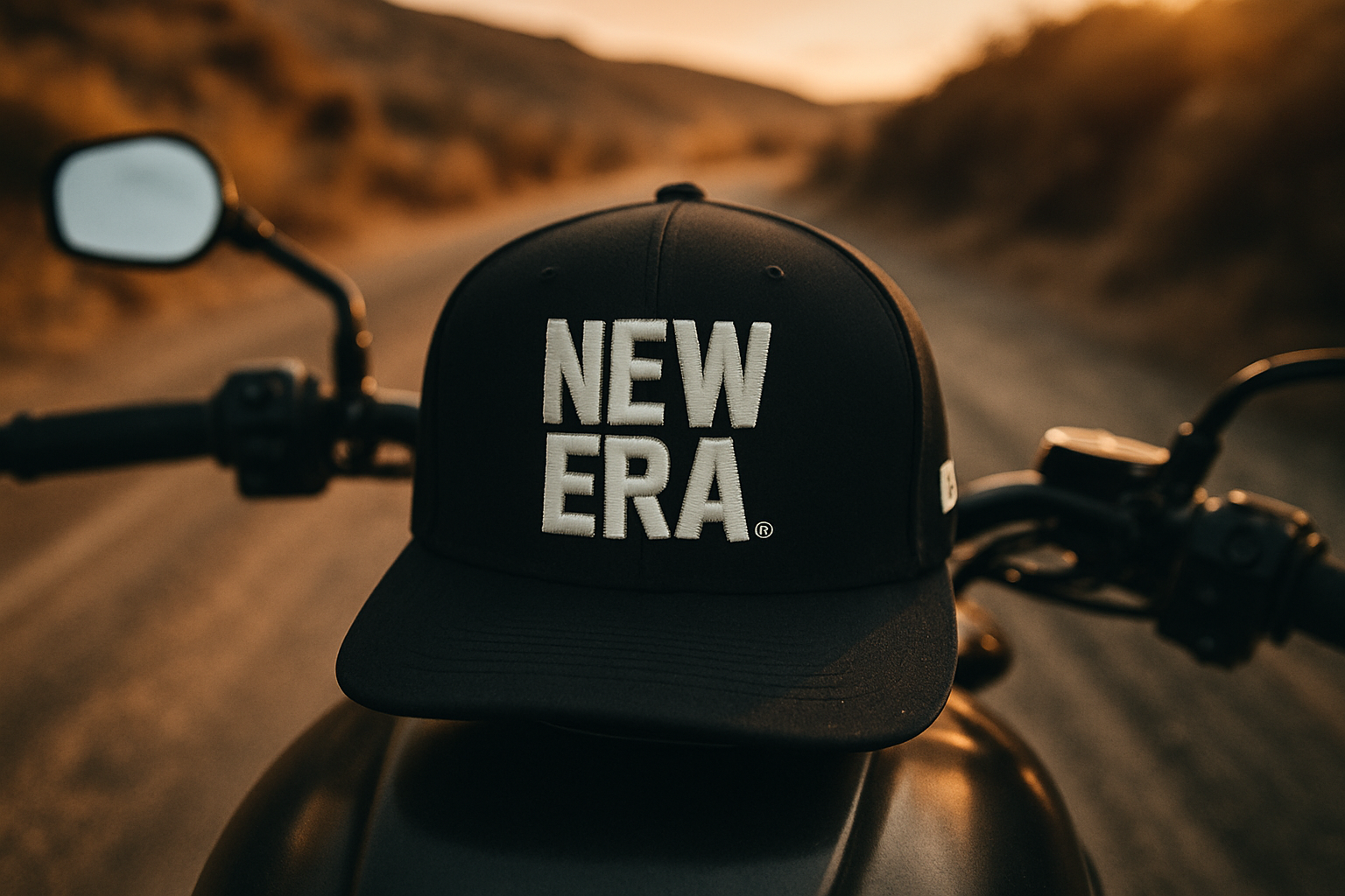 New Era Embroidered Black Snapback Cap | Adjustable Mesh Back / BRANDZ X_img_4