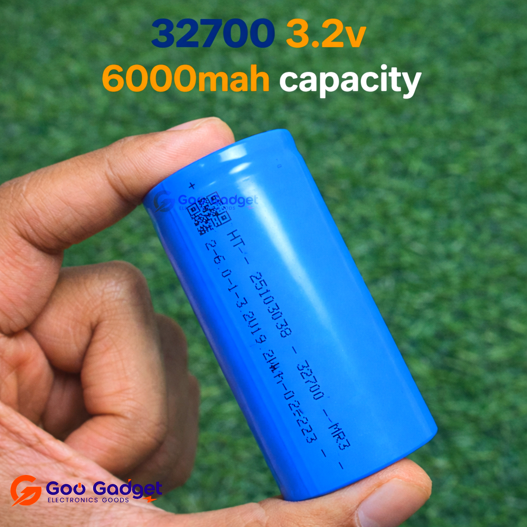 32700 LiFePO4 3.2V 6000mAh Rechargeable Lithium Iron Phosphate Battery Cell