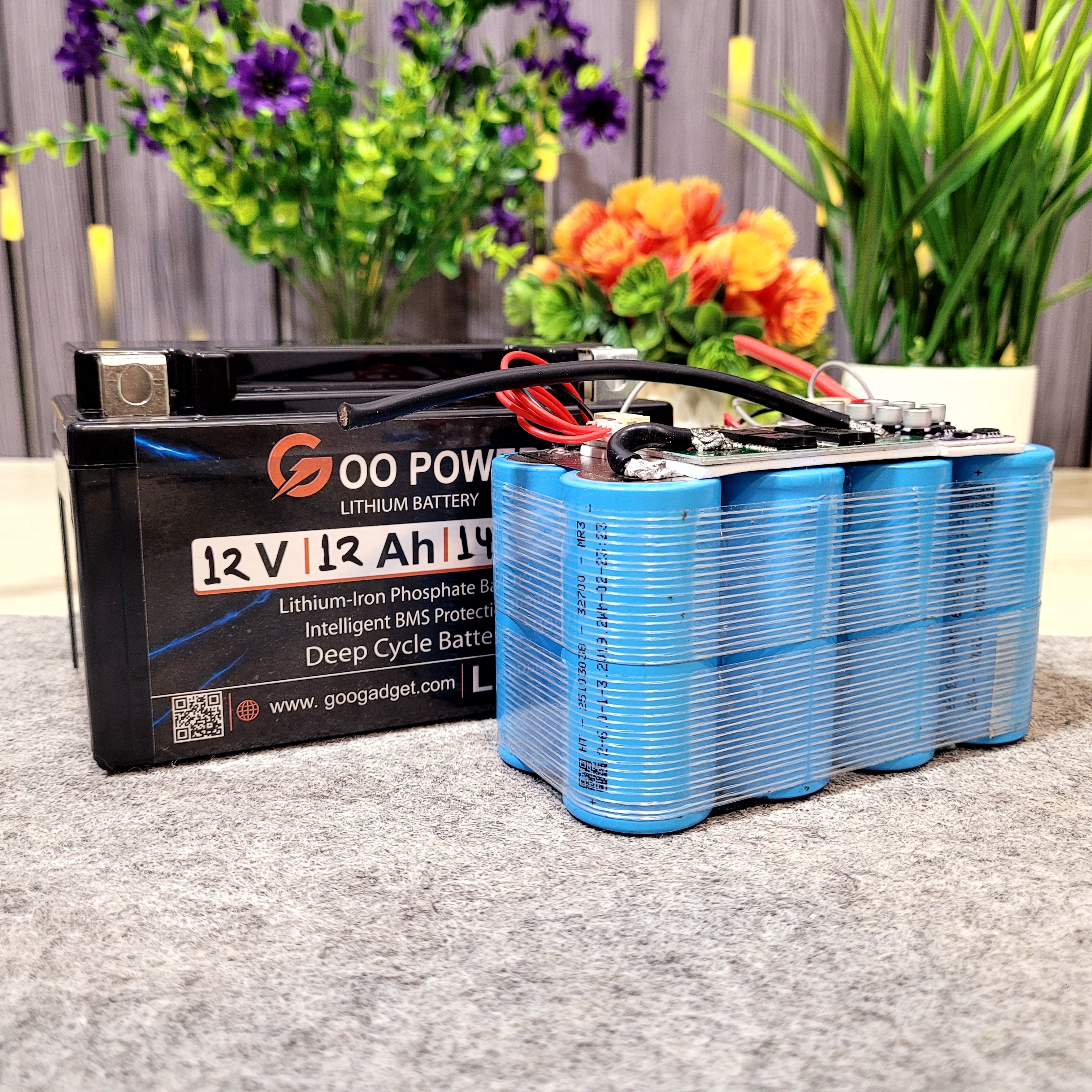 12V 12Ah LiFePO4 Bike Self-Start Battery Pack with Active Balancer, 7L Size, High Peak Current Support_img_1