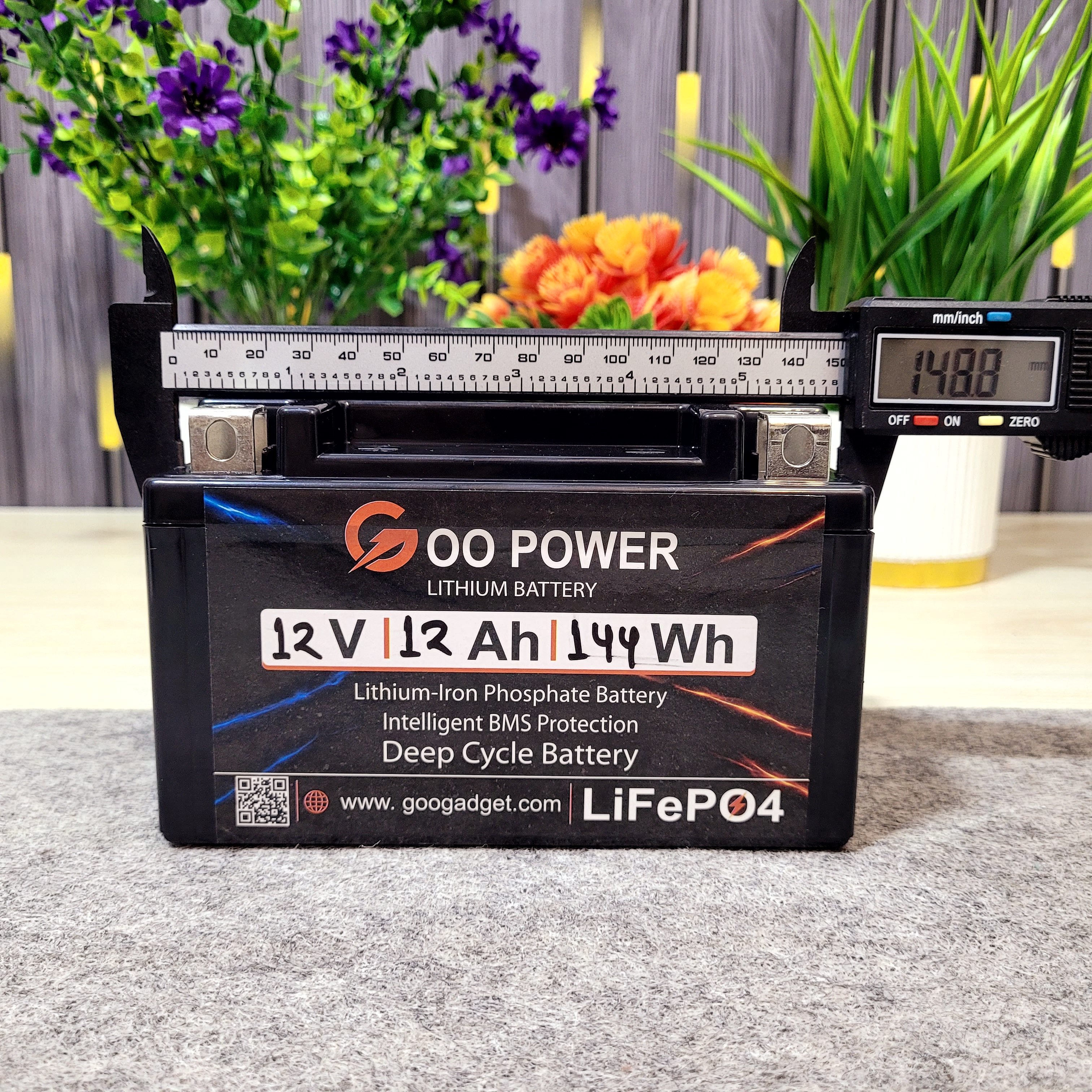 12V 12Ah LiFePO4 Bike Self-Start Battery Pack with Active Balancer, 7L Size, High Peak Current Support_img_6