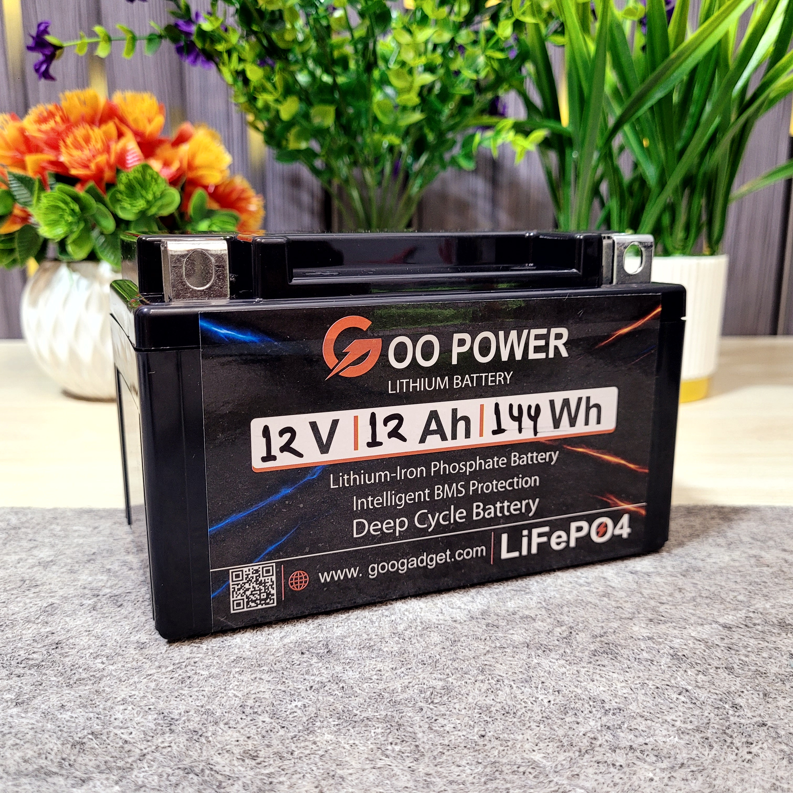 12V 12Ah LiFePO4 Bike Self-Start Battery Pack with Active Balancer, 7L Size, High Peak Current Support_img_7