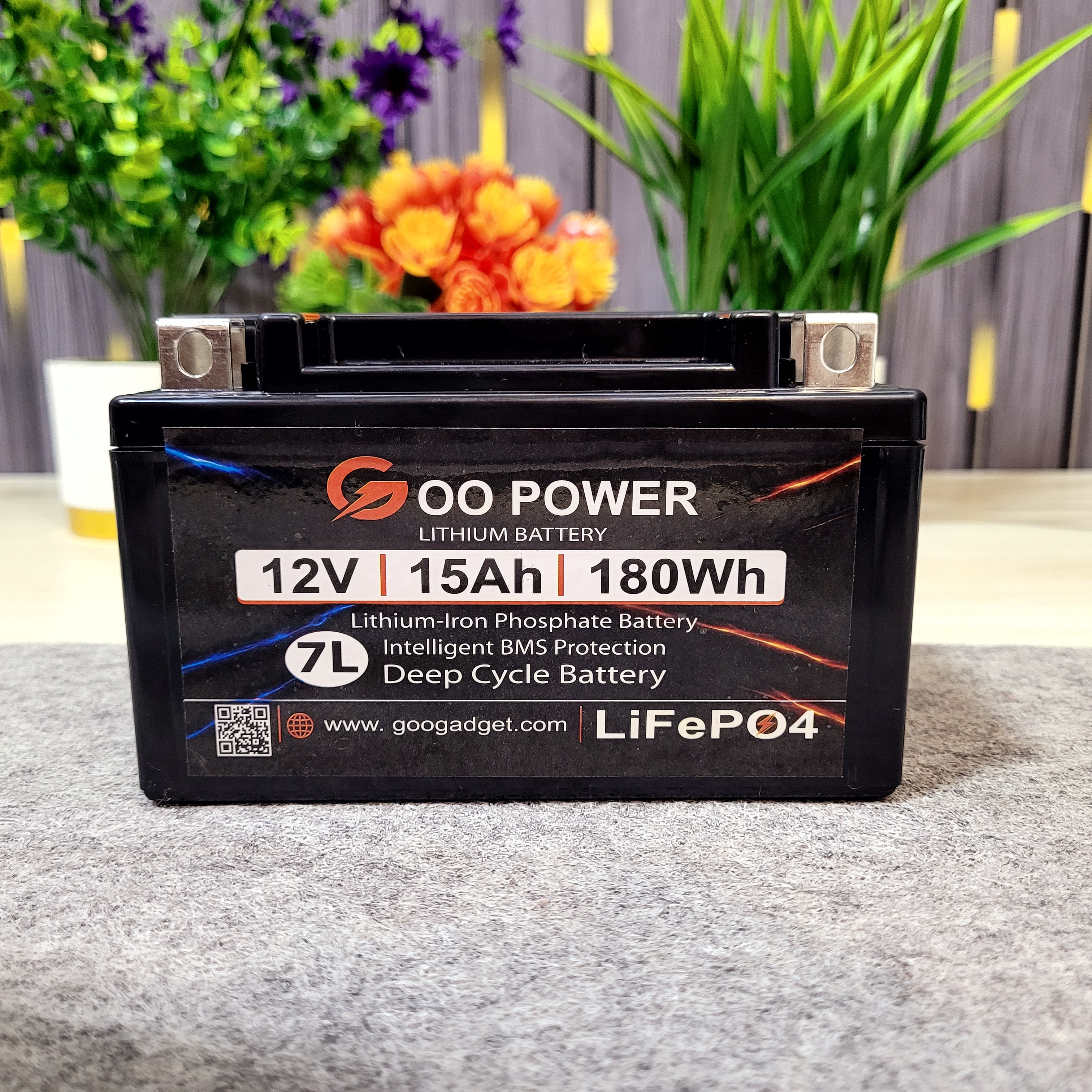 12V 15Ah LiFePO4 Bike Self-Start Battery with 1.2A Active Balancer | 7L Size | High Peak Start 500A_img_4