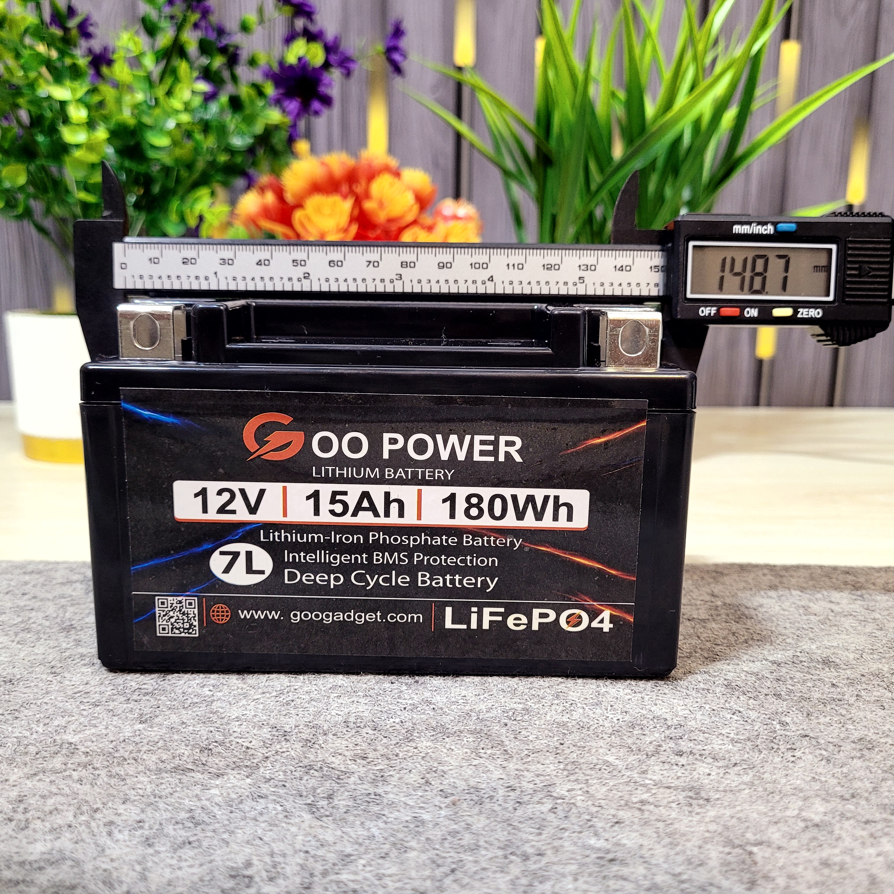 12V 15Ah LiFePO4 Bike Self-Start Battery with 1.2A Active Balancer | 7L Size | High Peak Start 500A_img_6