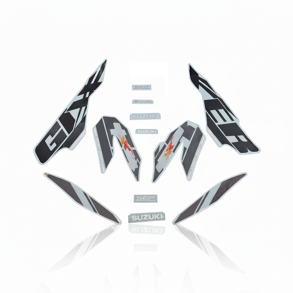 Full Set Sticker for Suzuki Gixxer Monotone (Old Model, Red Color) bike._img_0