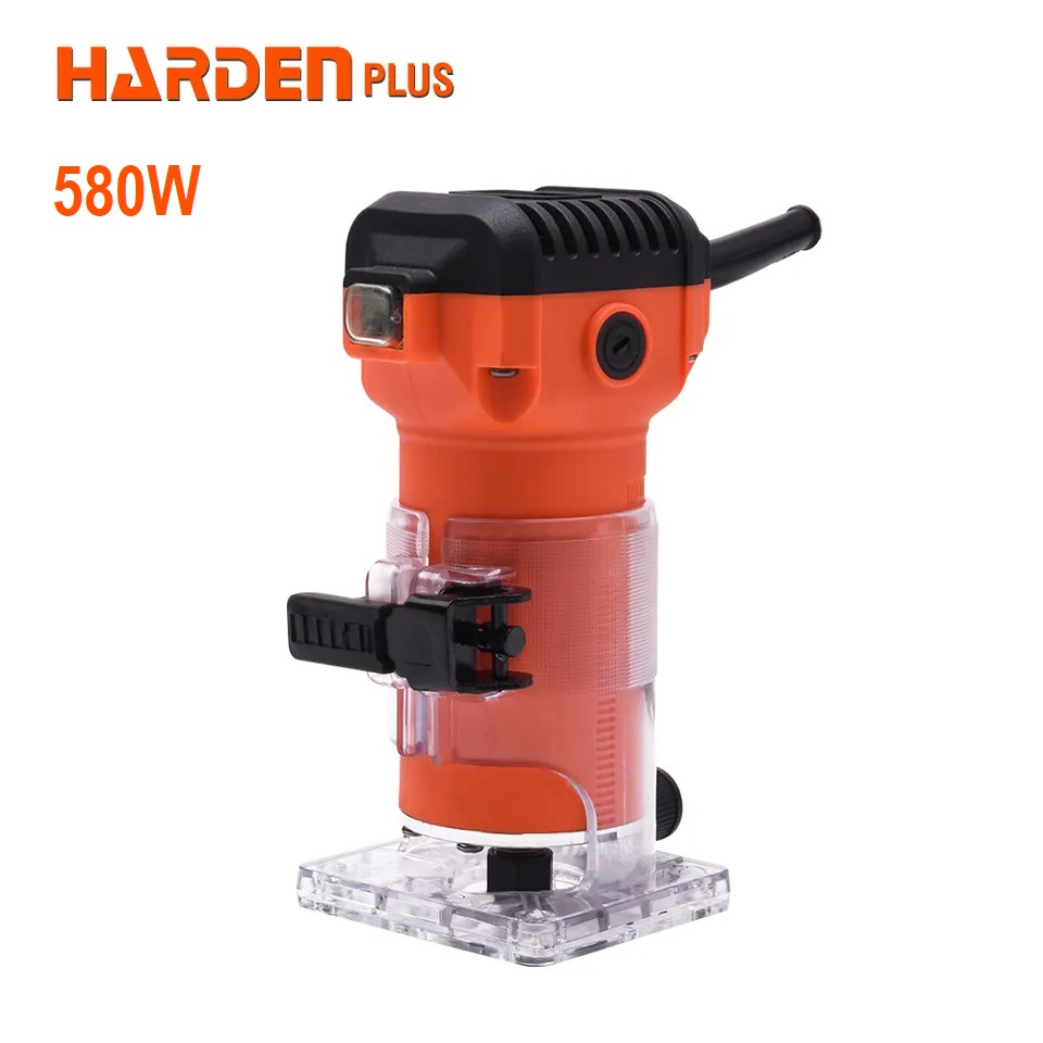 HARDEN Electric Trimmer Router, 580W, 30000rpm, Collet Chuck Diameter :  6.35mm, Electric Wood Trimmer; 752732