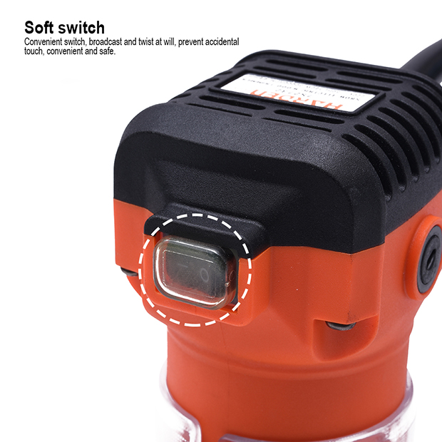 HARDEN Electric Trimmer Router, 580W, 30000rpm, Collet Chuck Diameter :  6.35mm, Electric Wood Trimmer; 752732_img_6