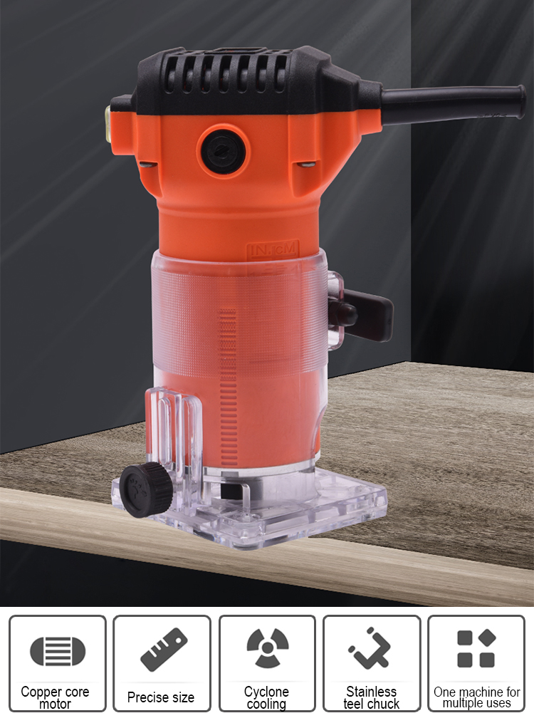 HARDEN Electric Trimmer Router, 580W, 30000rpm, Collet Chuck Diameter :  6.35mm, Electric Wood Trimmer; 752732_img_11