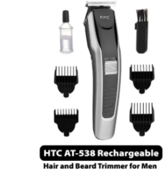 HTC AT-538 Rechargeable Hair and Beard Trimmer for Men_img_3