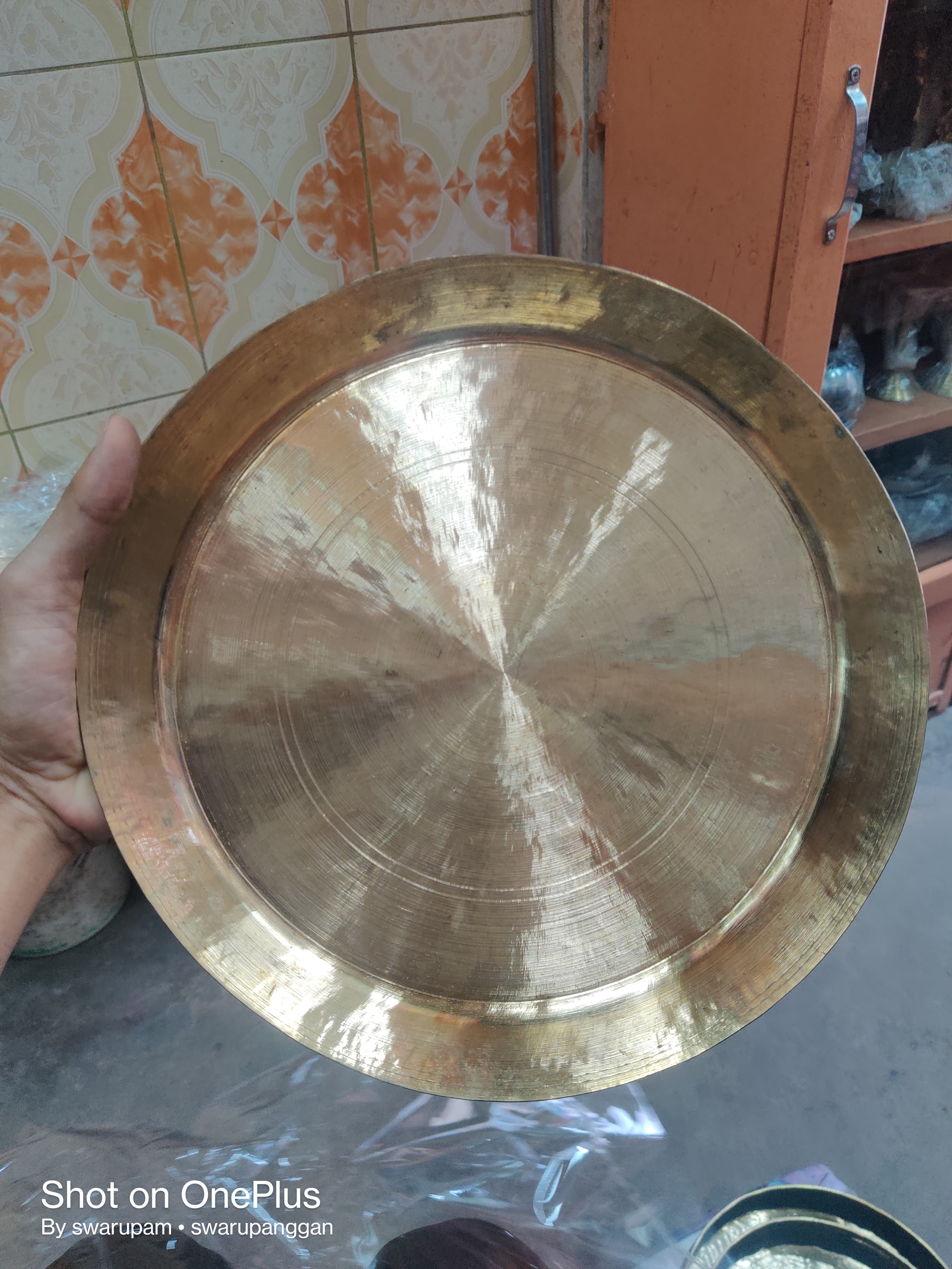 পিতল পলিশ থালা - Image 1