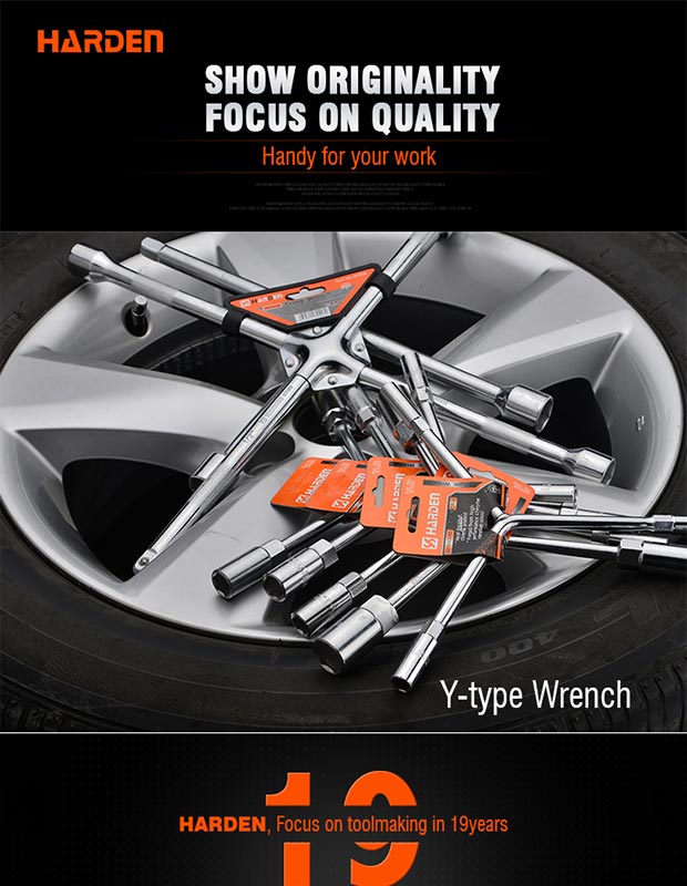 HARDEN Y-Type Wrench ( 12x14x17mm | 14 x 17 x 19mm ) Professional Auto Repairing Tool; 670225 | 670226_img_5