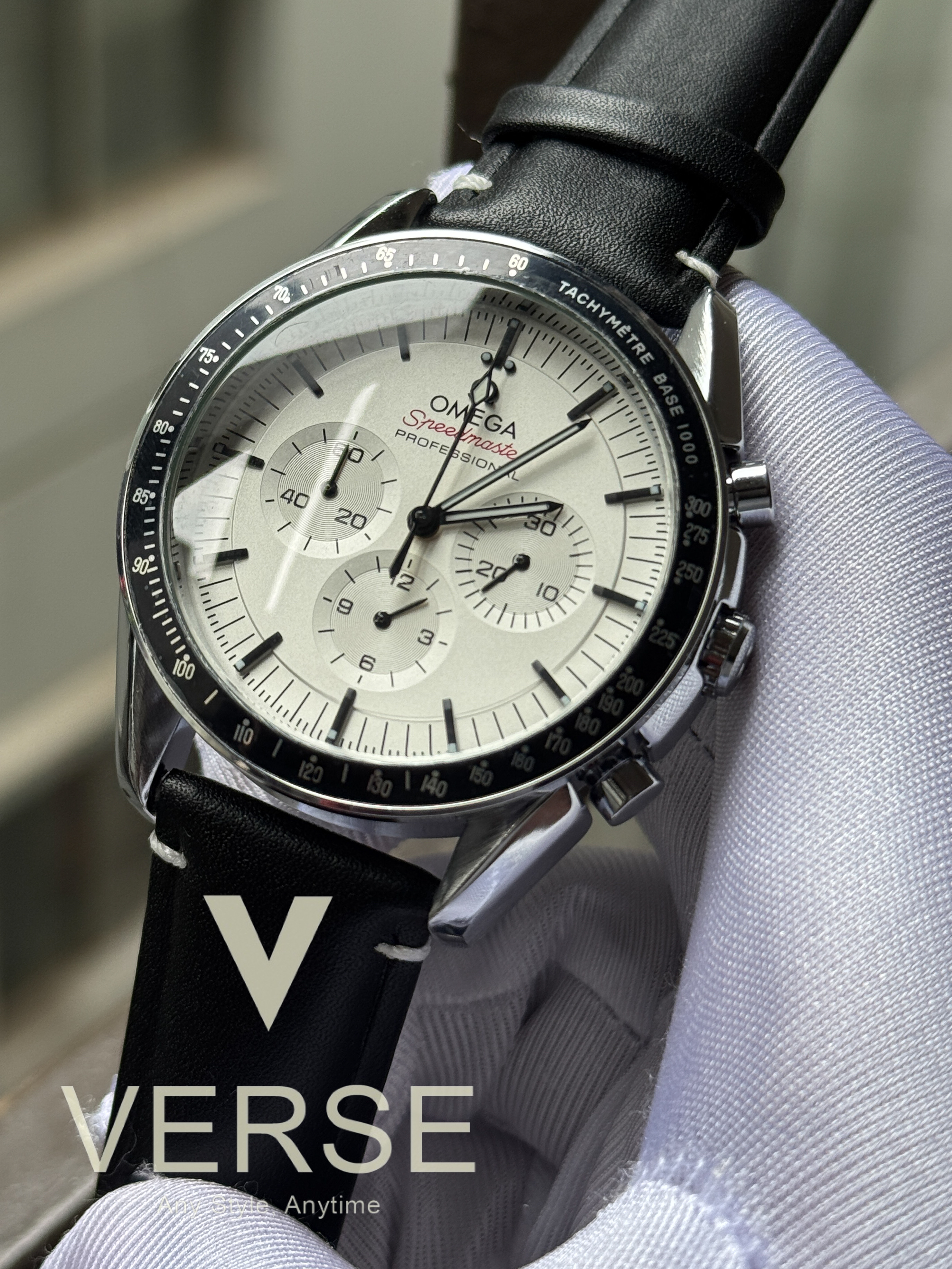 Omega Speedmaster moonwatch With free nato White dial_img_2