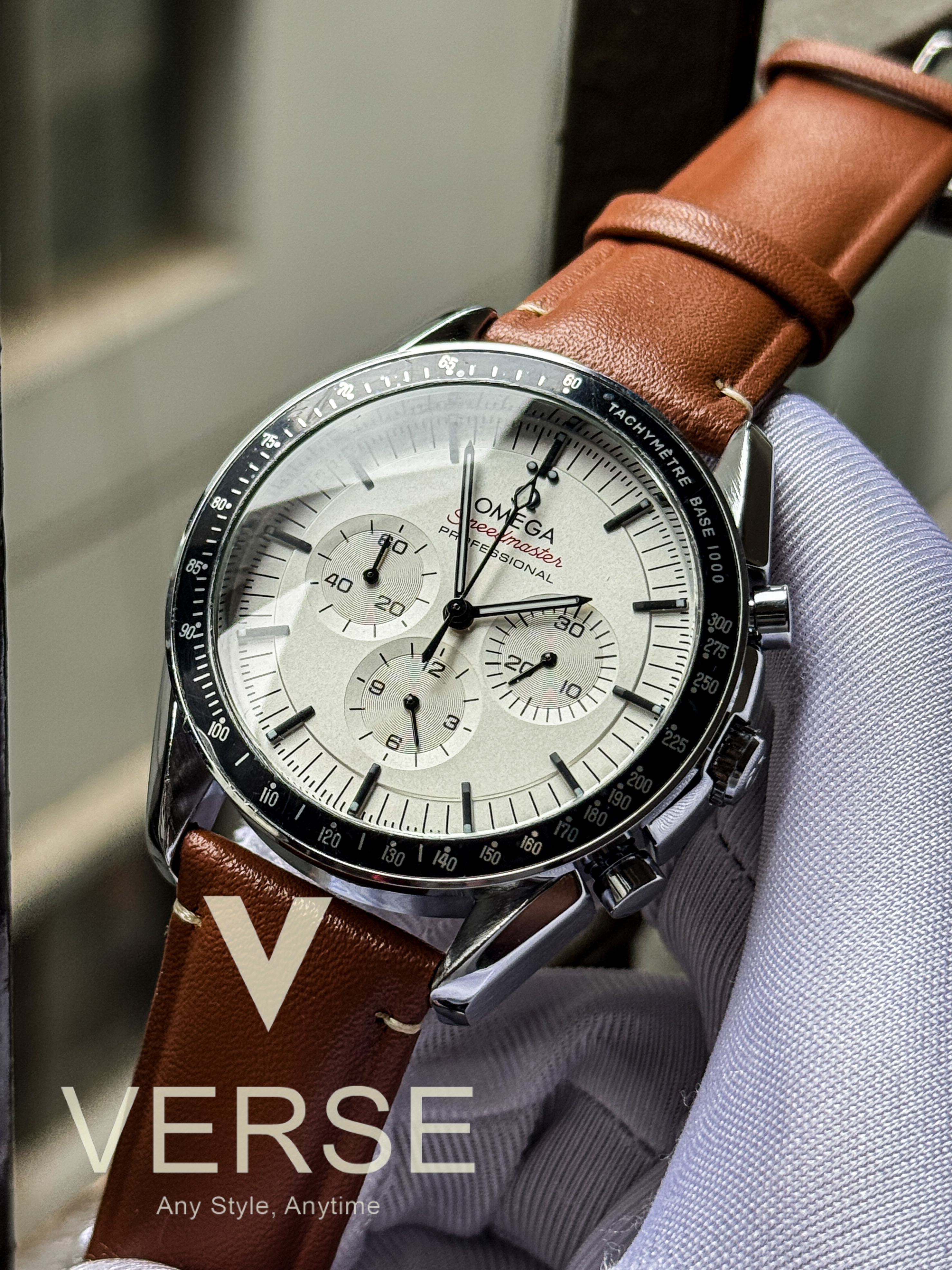 Omega Speedmaster moonwatch With free nato White dial_img_3